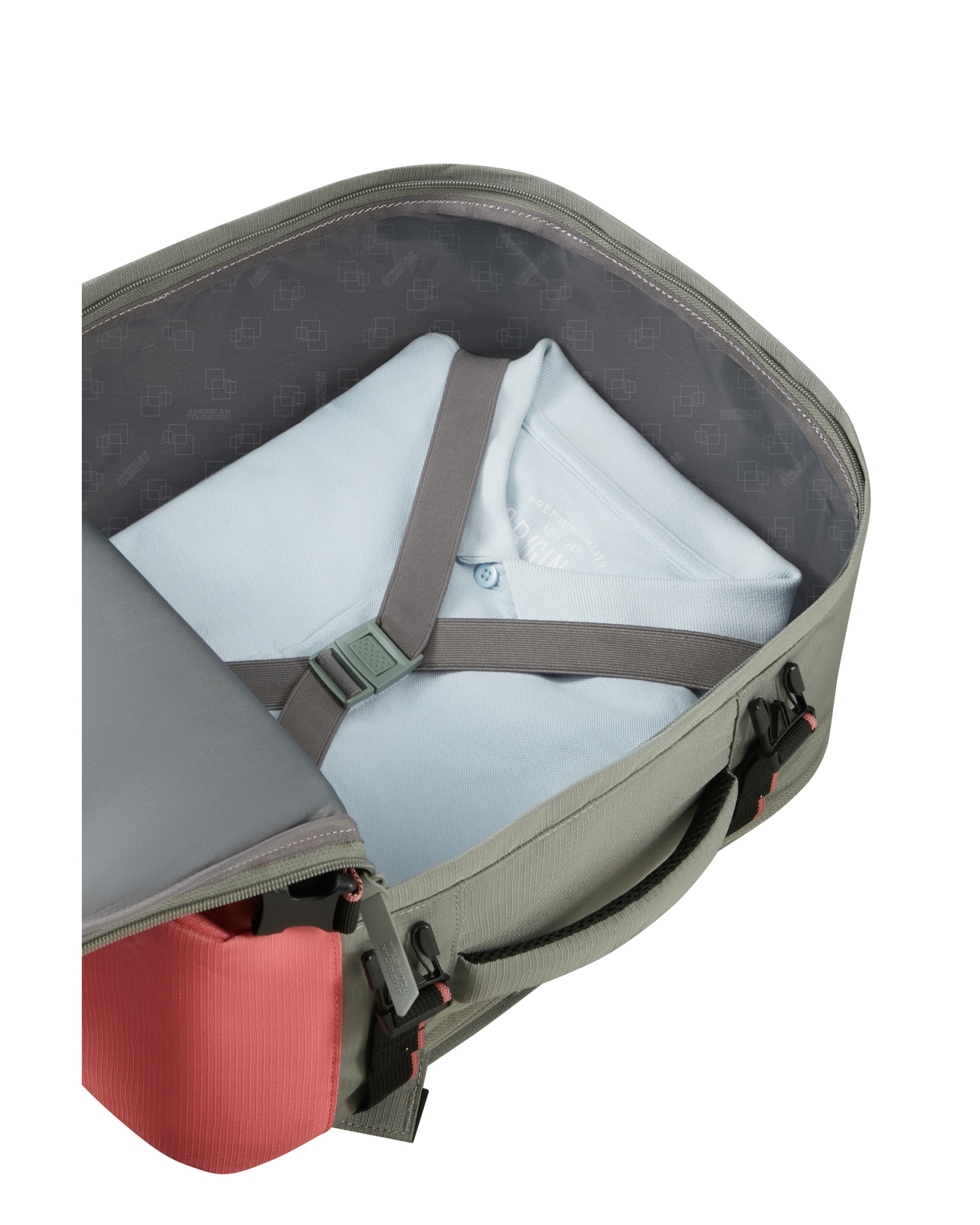Mochila de cabina underseater S/M Take2cabin blanda con capacidad de 26,5 litros - American Tourister - Gris claro Gris claro-5