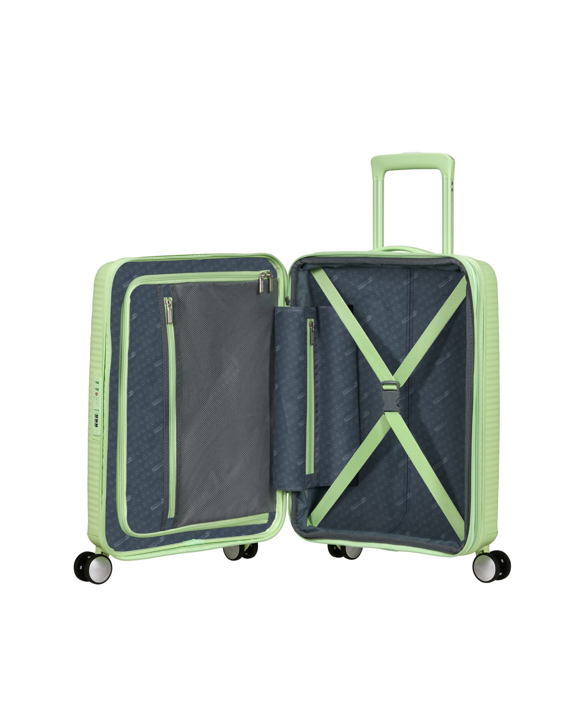 Maleta de cabina expandible SOUNDBOX rígida negra, con capacidad hasta 41L - American Tourister - Verde claro Verde claro-3