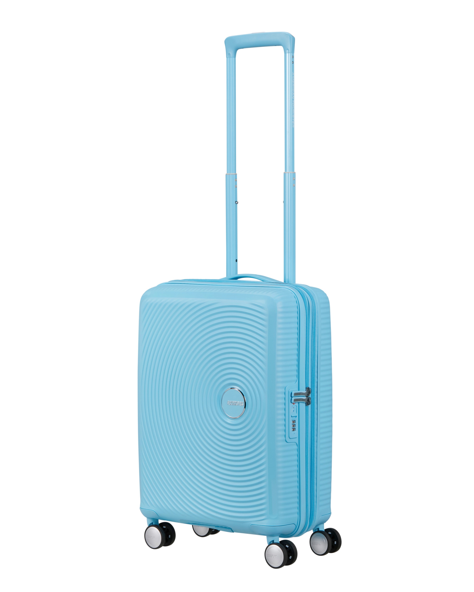 Maleta de cabina Soundbox Spinner 55/20 Tsa Exp rígida con capacidad de 35,5 L - American Tourister - Azul claro Azul claro-4