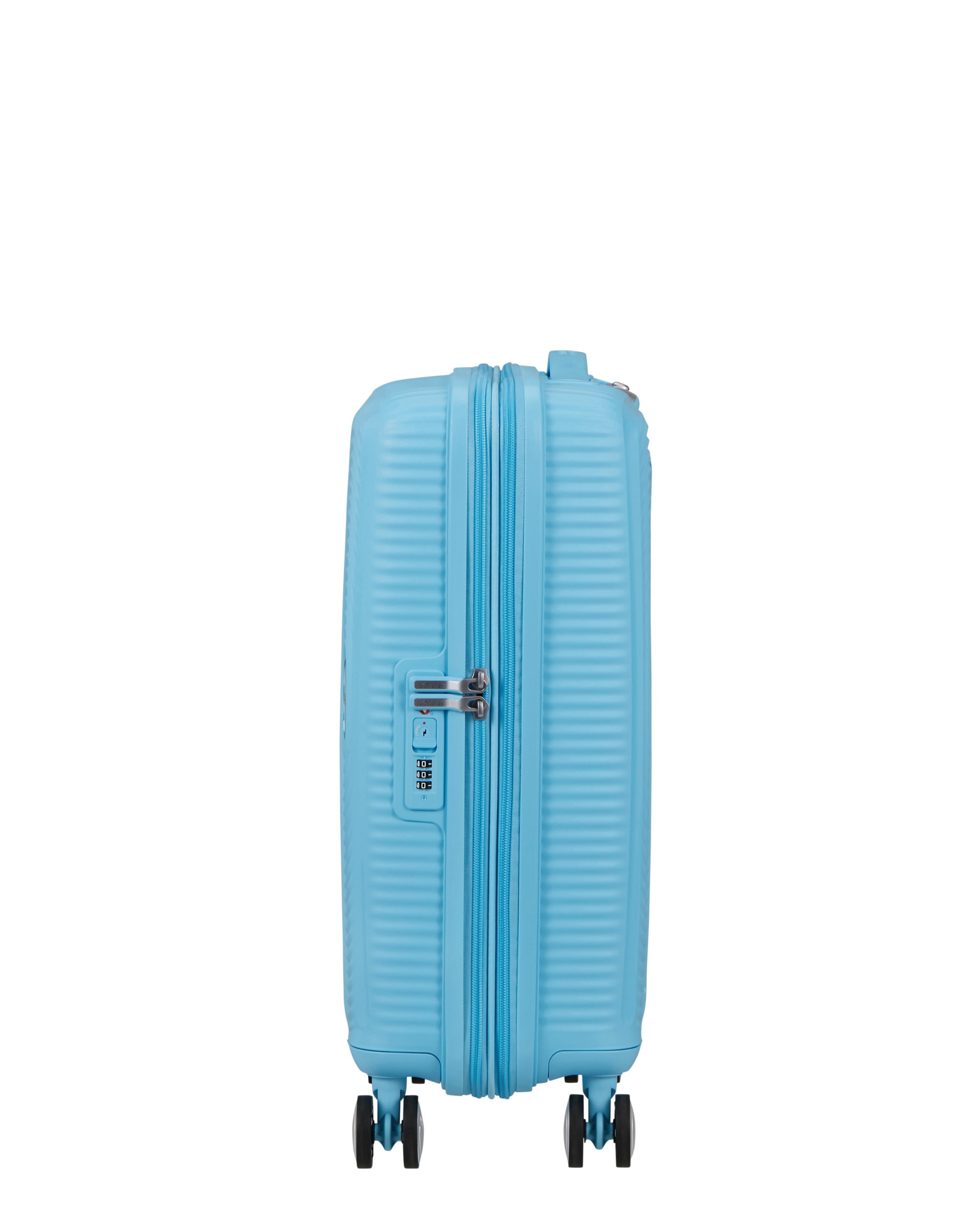 Maleta de cabina Soundbox Spinner 55/20 Tsa Exp rígida con capacidad de 35,5 L - American Tourister - Azul claro Azul claro-6