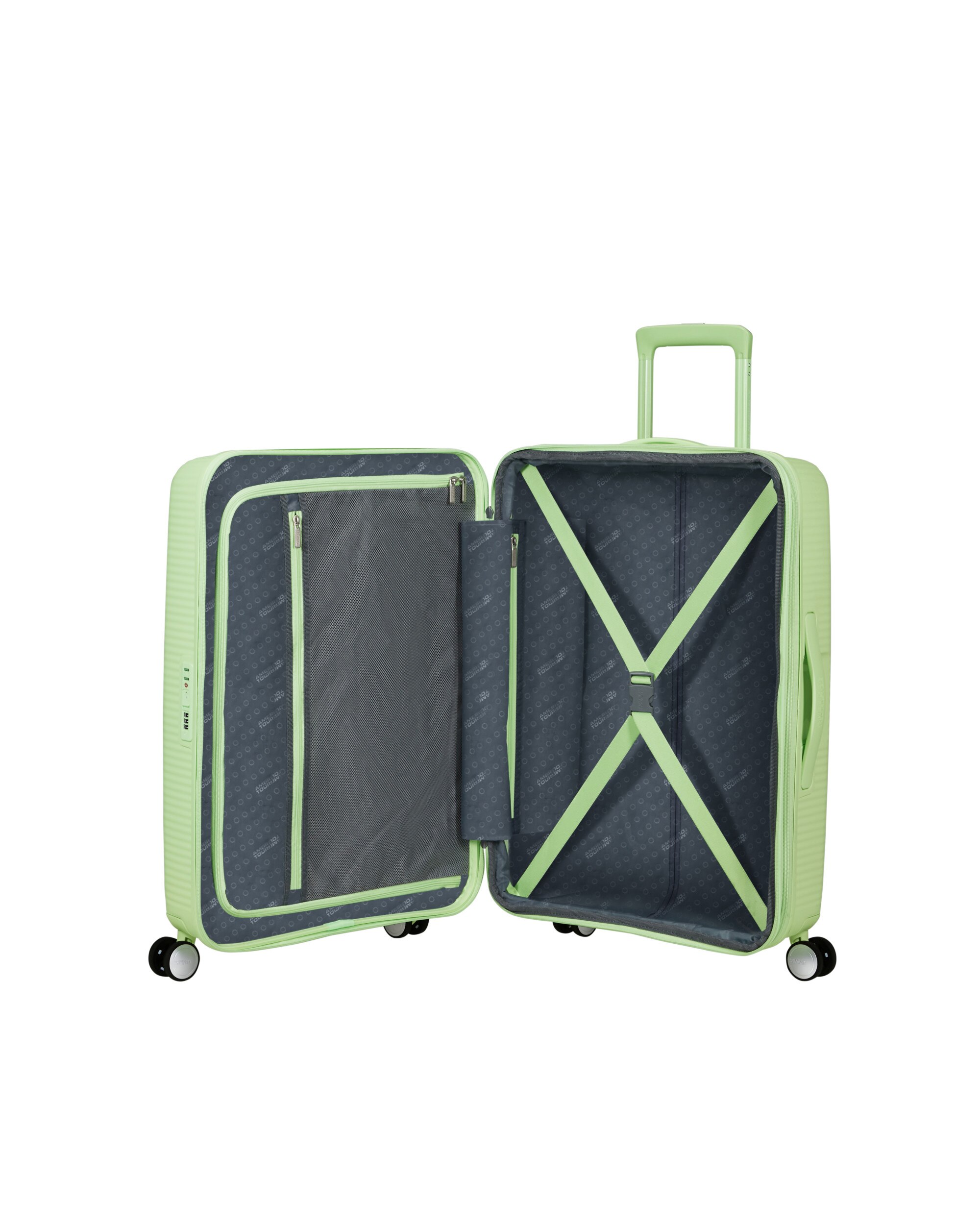 Maleta mediana Soundbox Spinner 67/24 Tsa Exp rígida con capacidad de 81 L - American Tourister - Verde claro Verde claro-3