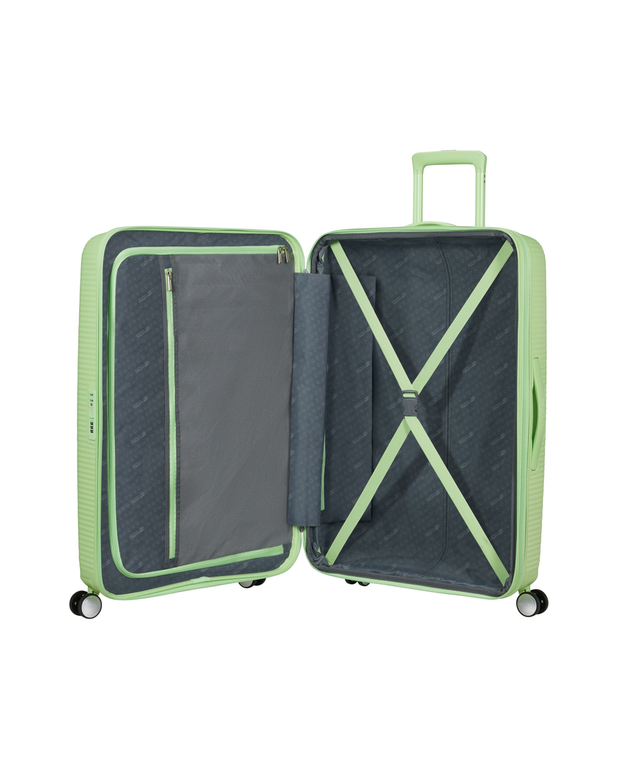 Maleta grande expandible SOUNDBOX rígida negra, con capacidad hasta 110L - American Tourister - Verde claro Verde claro-3