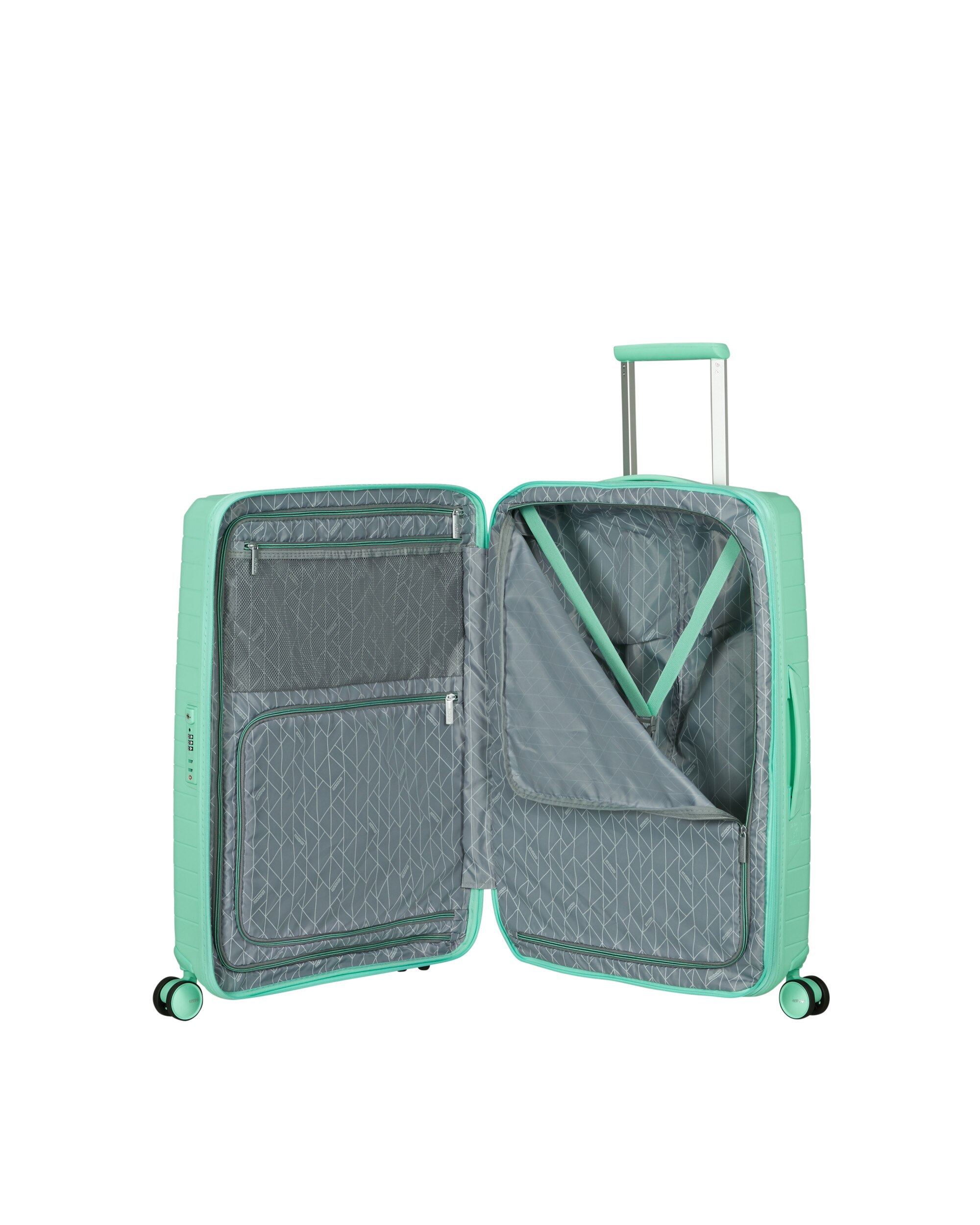 Maleta mediana expandible FastForward rígida con capacidad hasta 77 litros - American Tourister - Turquesa Turquesa-3