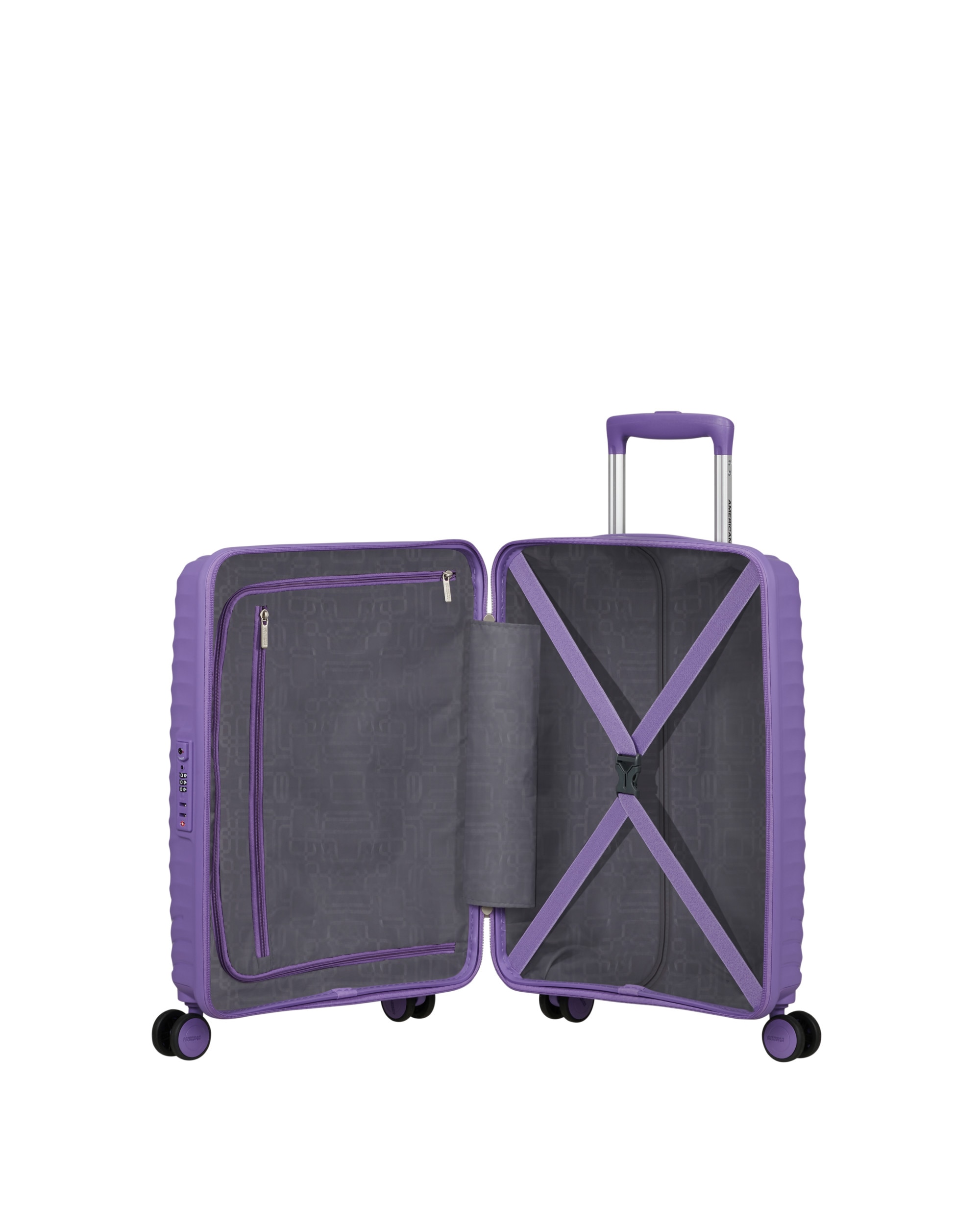 Maleta de cabina diablast rígida con capacidad de 35 litros - American Tourister - Morado Morado-3