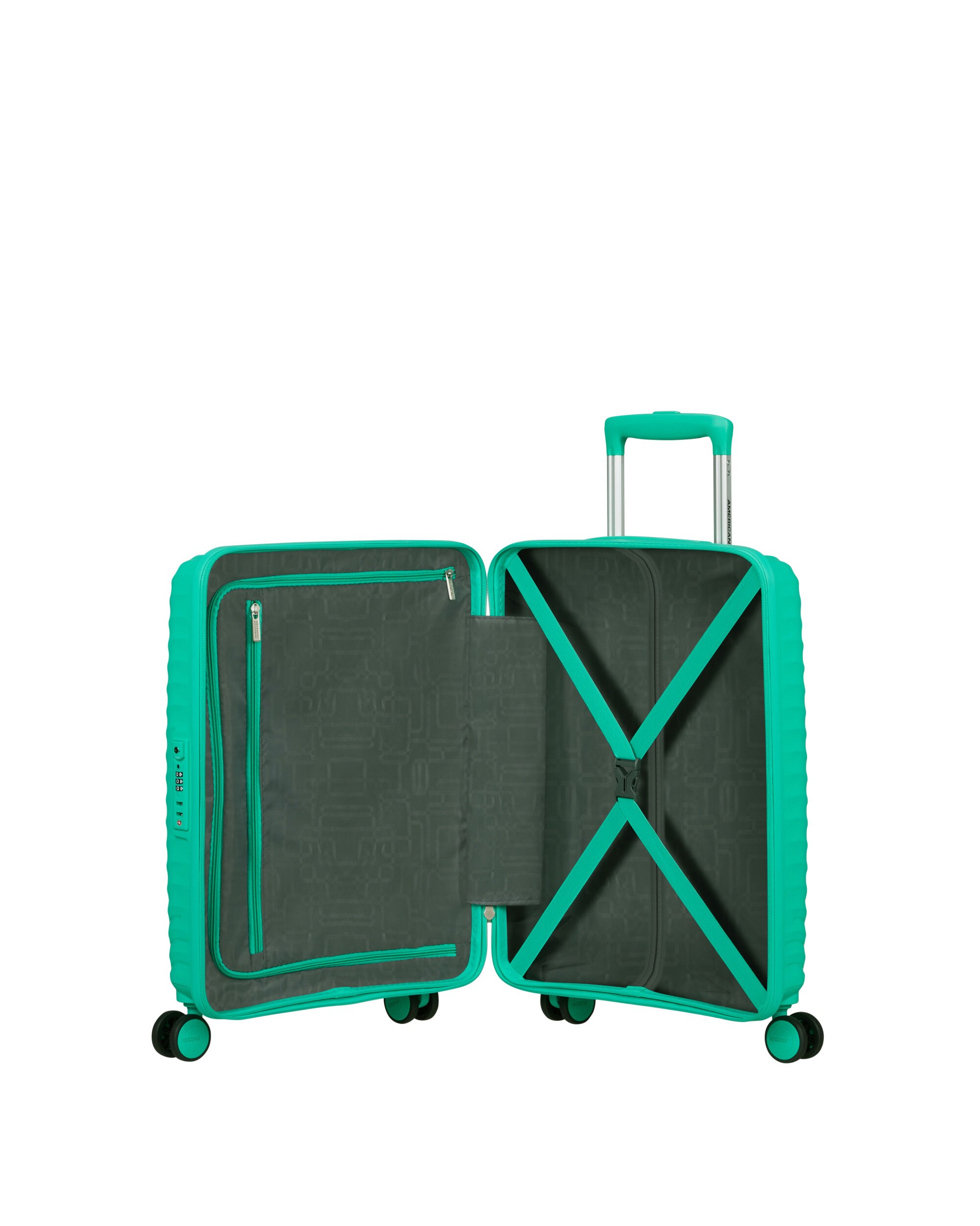 Maleta de cabina diablast rígida con capacidad de 35 litros - American Tourister - Turquesa Turquesa-3