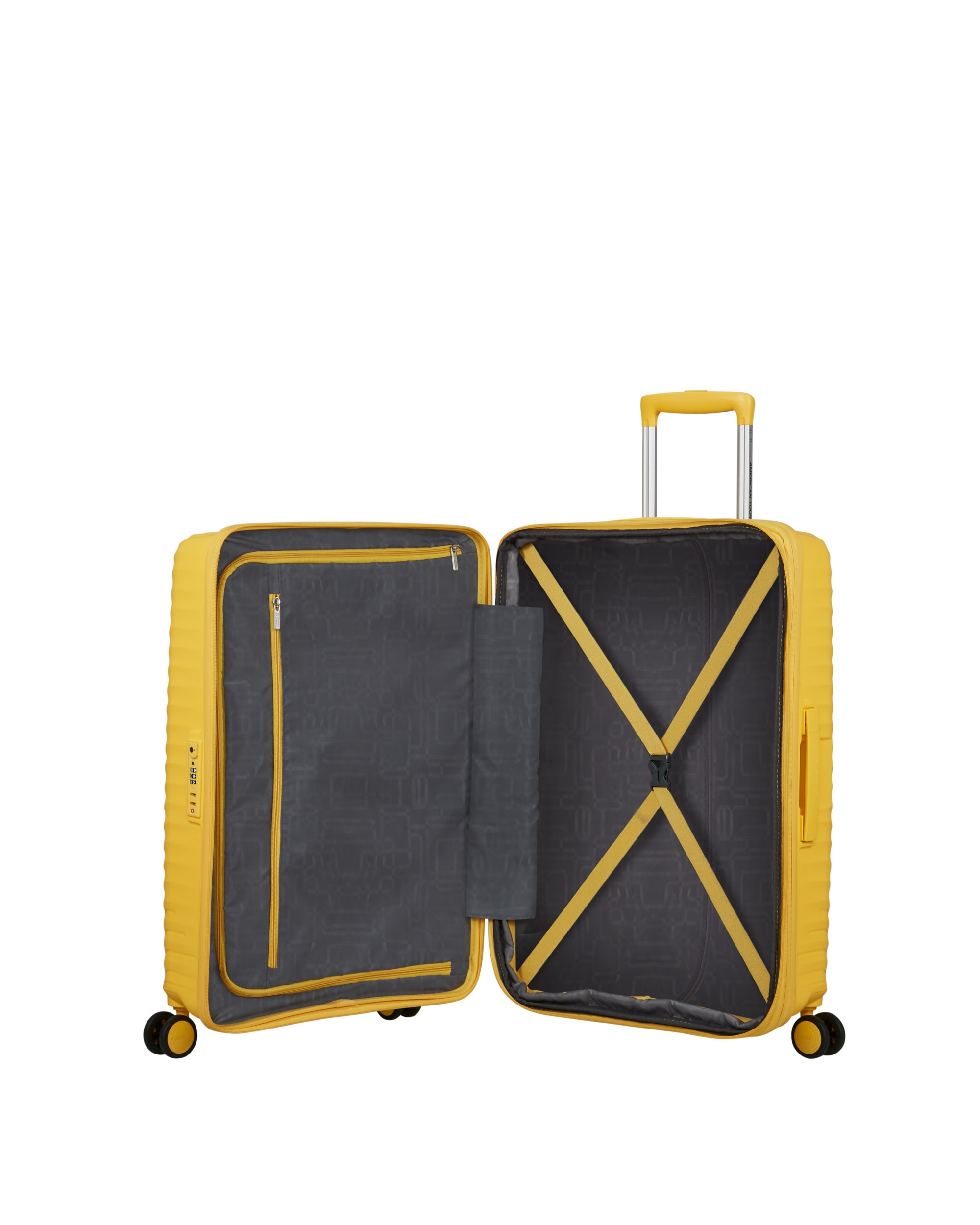 Maleta mediana expandible diablast rígida con capacidad hasta 91 litros - American Tourister - Amarillo Amarillo-3