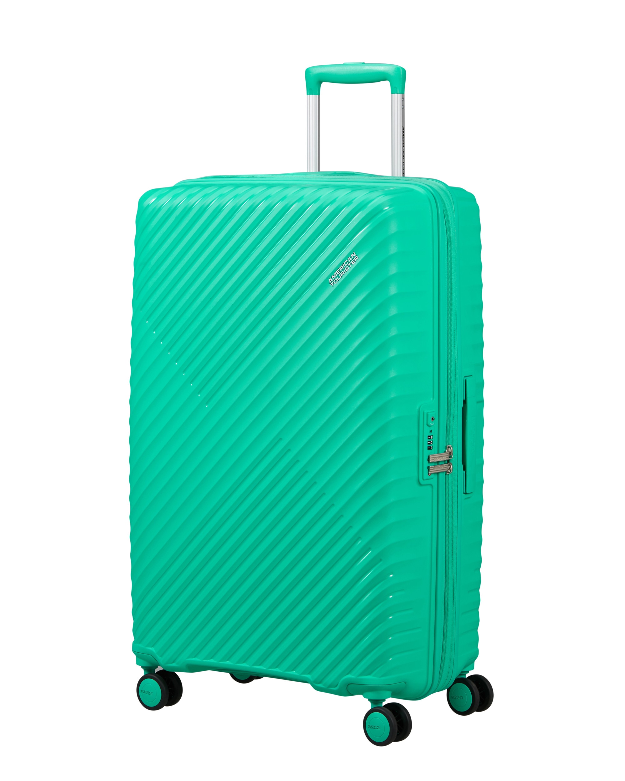 Maleta grande expandible diablast rígida con capacidad hasta 111 litros - American Tourister - Verde Agua Verde Agua-1