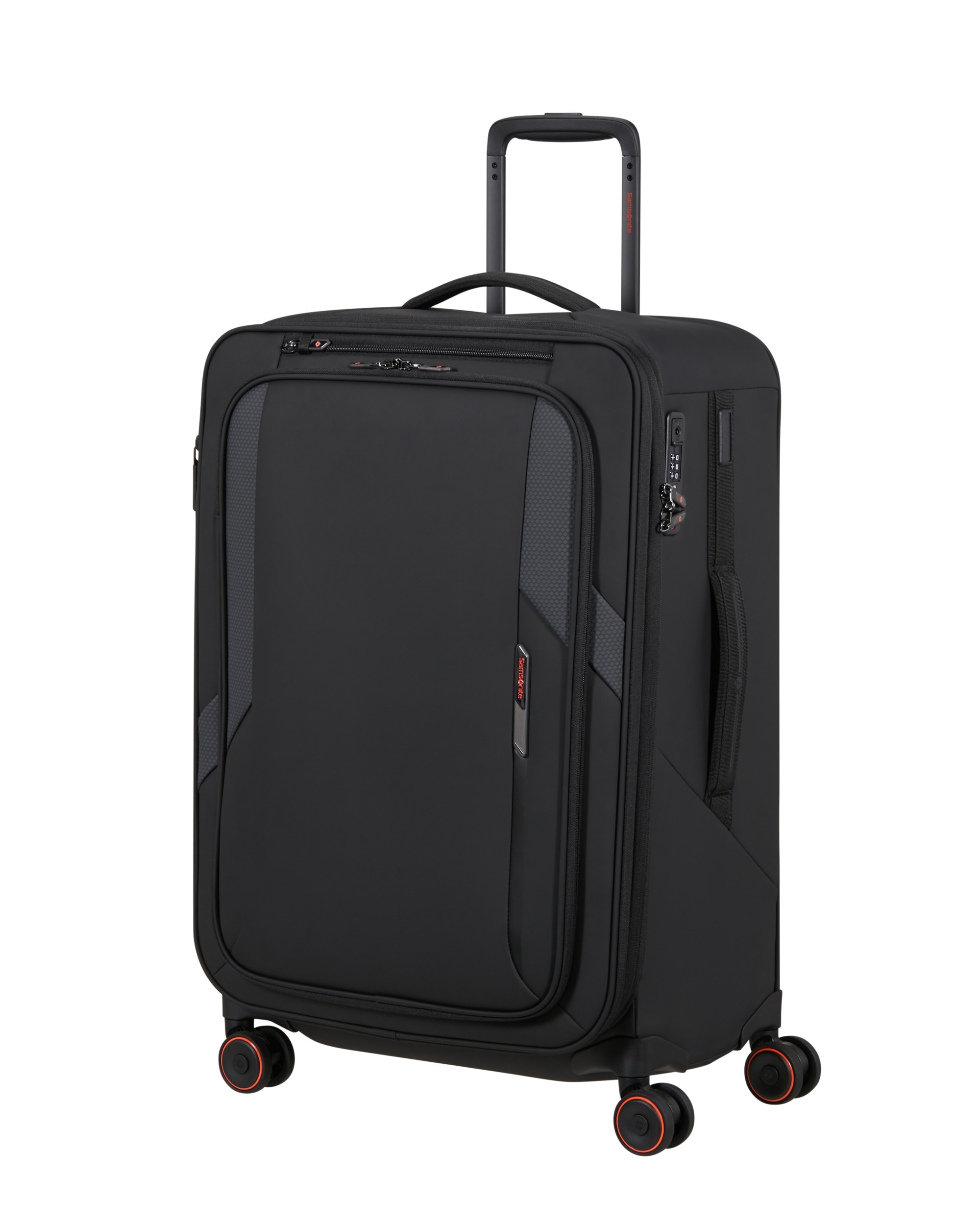 Imagen 1 de Maleta mediana expandible glazed blanda con capacidad hasta 94 litros - Samsonite - Negro Negro