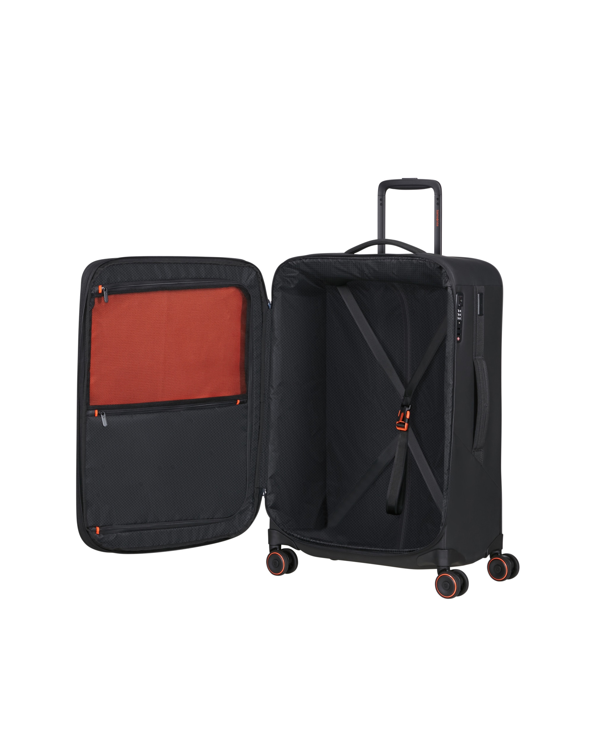 Imagen 3 de Maleta mediana expandible glazed blanda con capacidad hasta 94 litros - Samsonite - Negro Negro