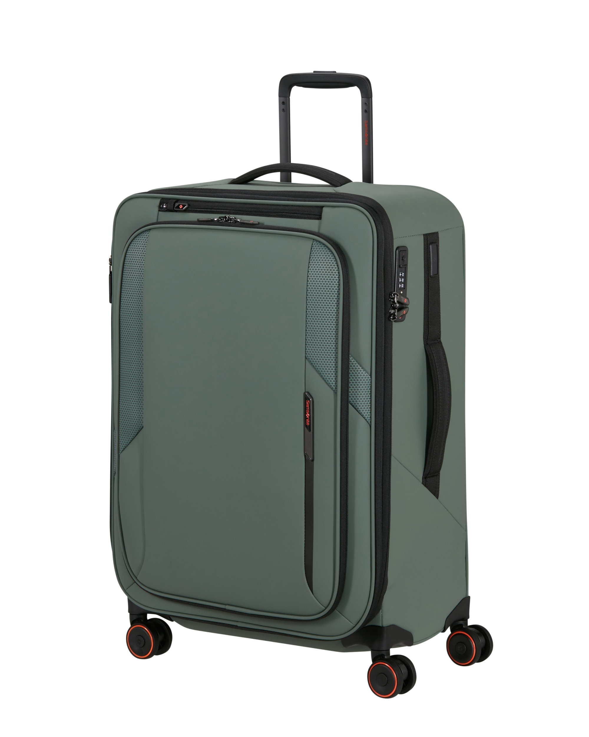 Imagen 1 de Maleta mediana expandible glazed blanda con capacidad hasta 94 litros Verde claro