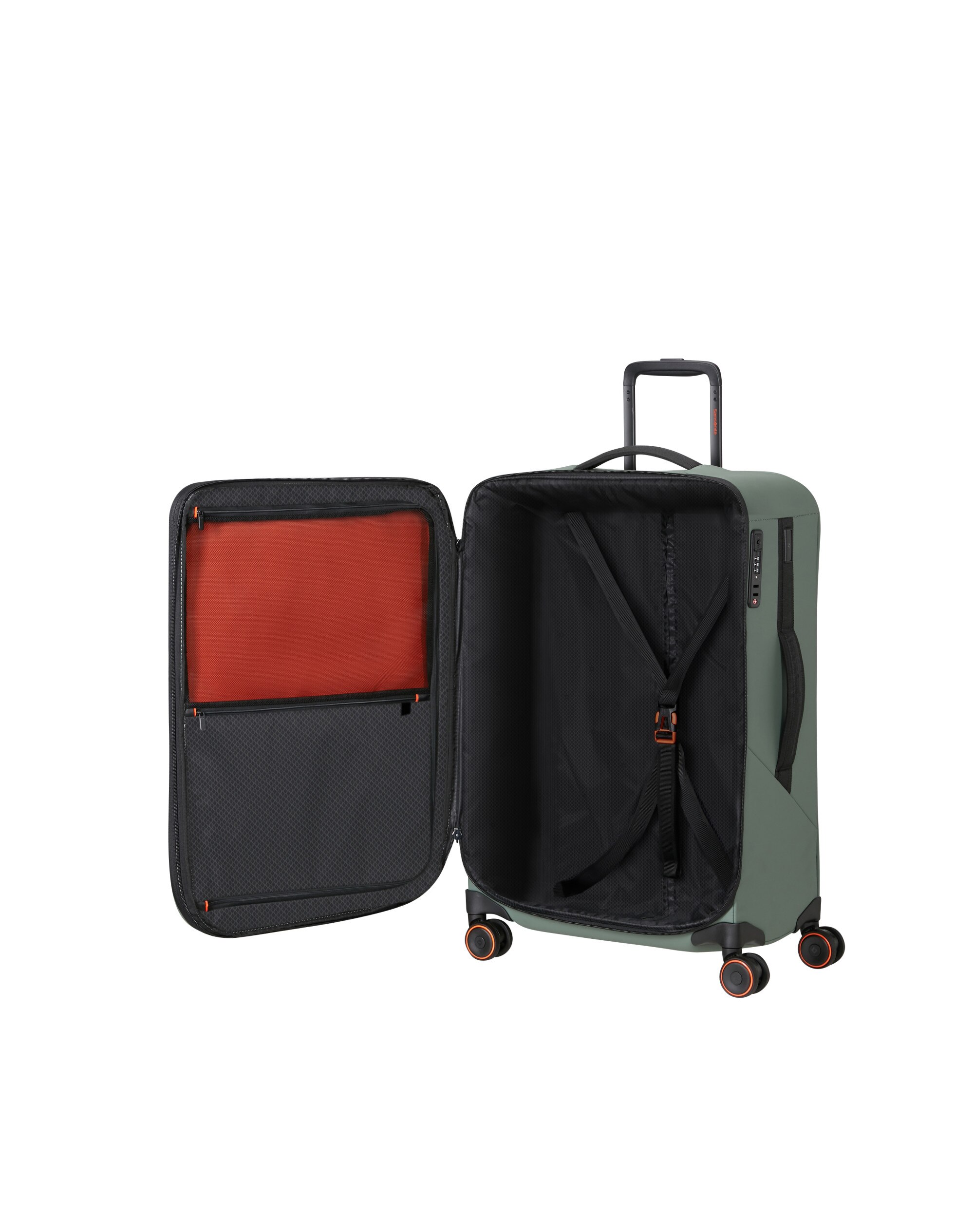 Imagen 3 de Maleta mediana expandible glazed blanda con capacidad hasta 94 litros - Samsonite - Verde claro Verde claro