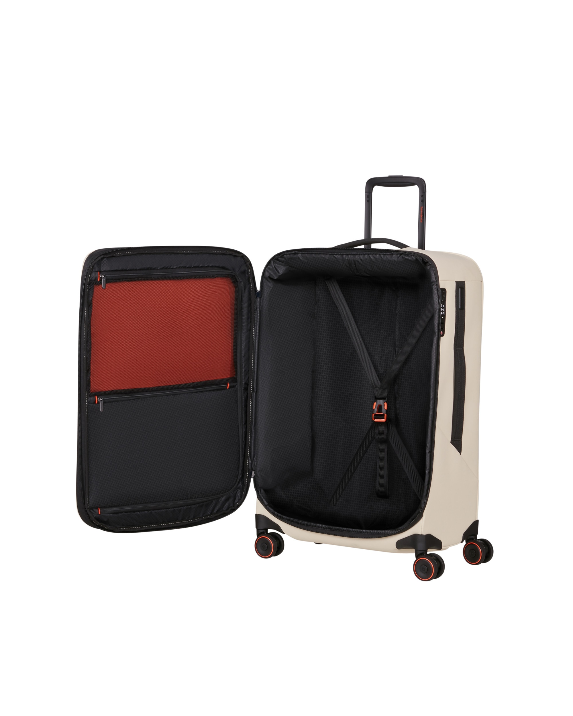 Imagen 3 de Maleta mediana expandible glazed blanda con capacidad hasta 94 litros - Samsonite - Arena Arena