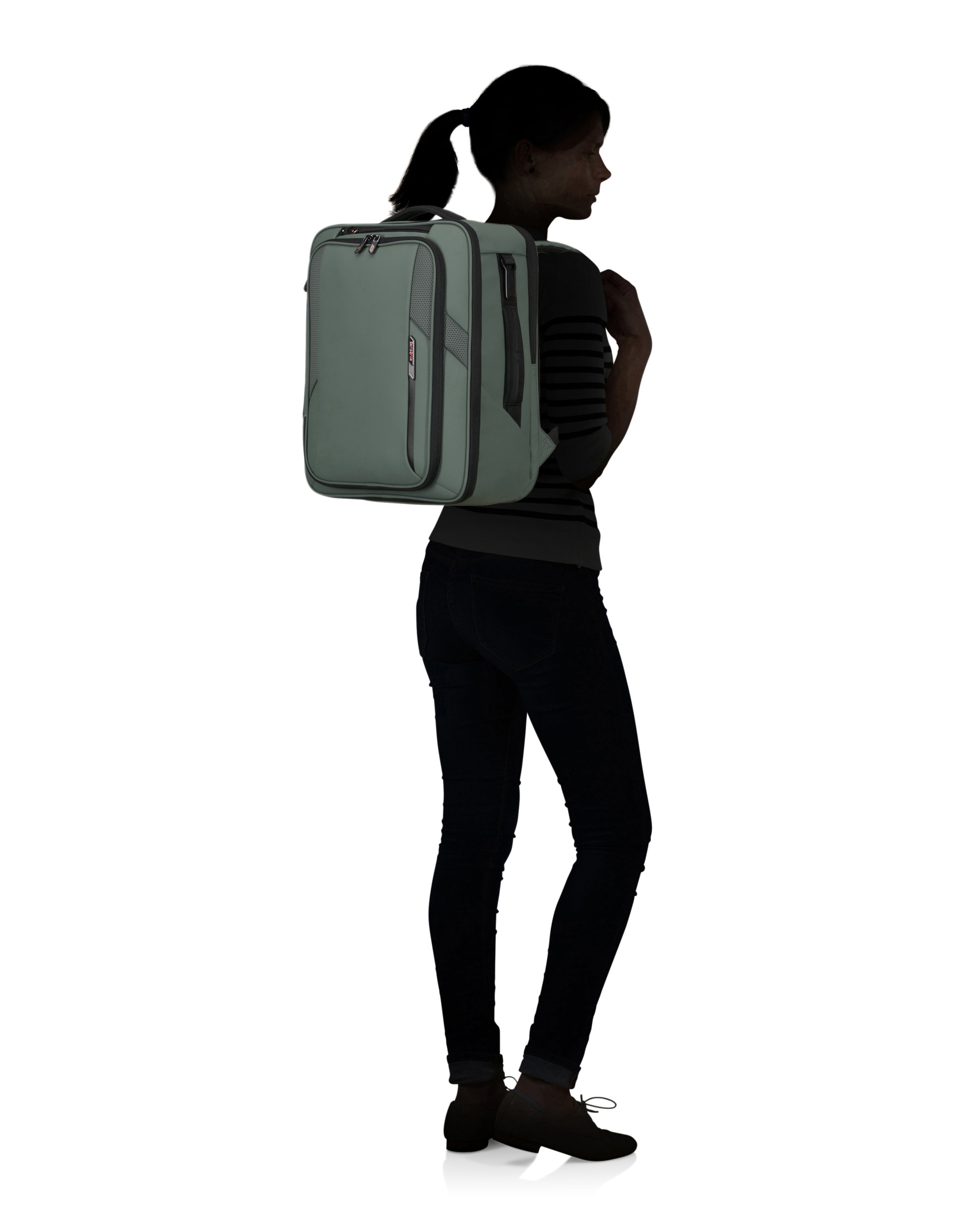 Mochila underseater para portátil de 17,3'' glazed blanda con capacidad de 33 litros - Samsonite - Verde claro Verde claro-4