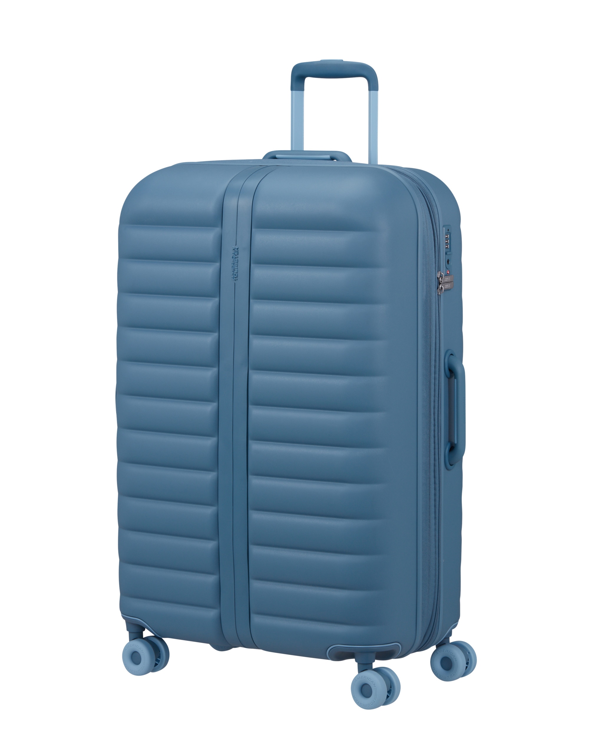 Maleta grande expandible neovibe rígida con capacidad hasta 106 litros - American Tourister - Azul claro Azul claro-1