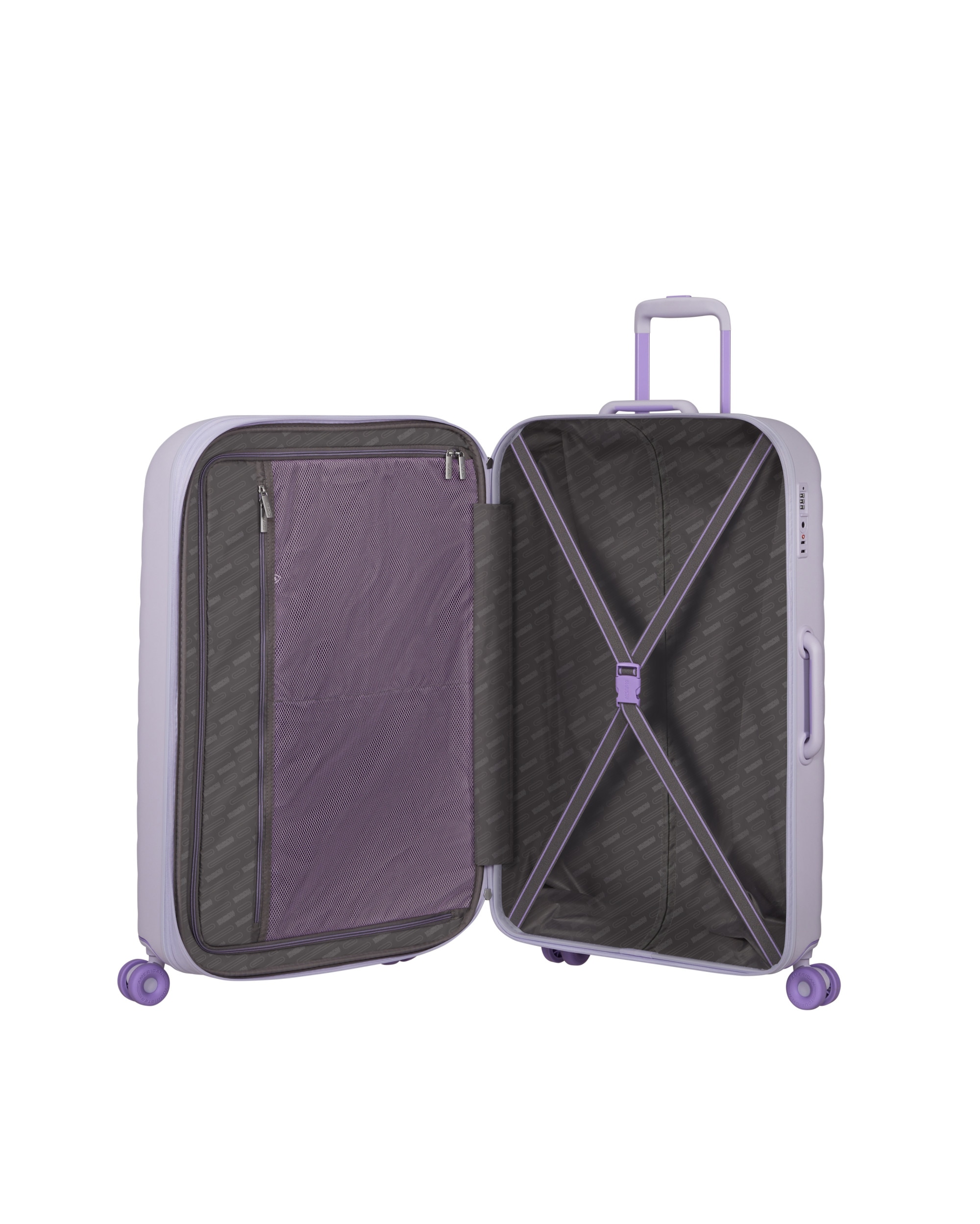Maleta grande expandible neovibe rígida con capacidad hasta 106 litros - American Tourister - Violeta Violeta-3