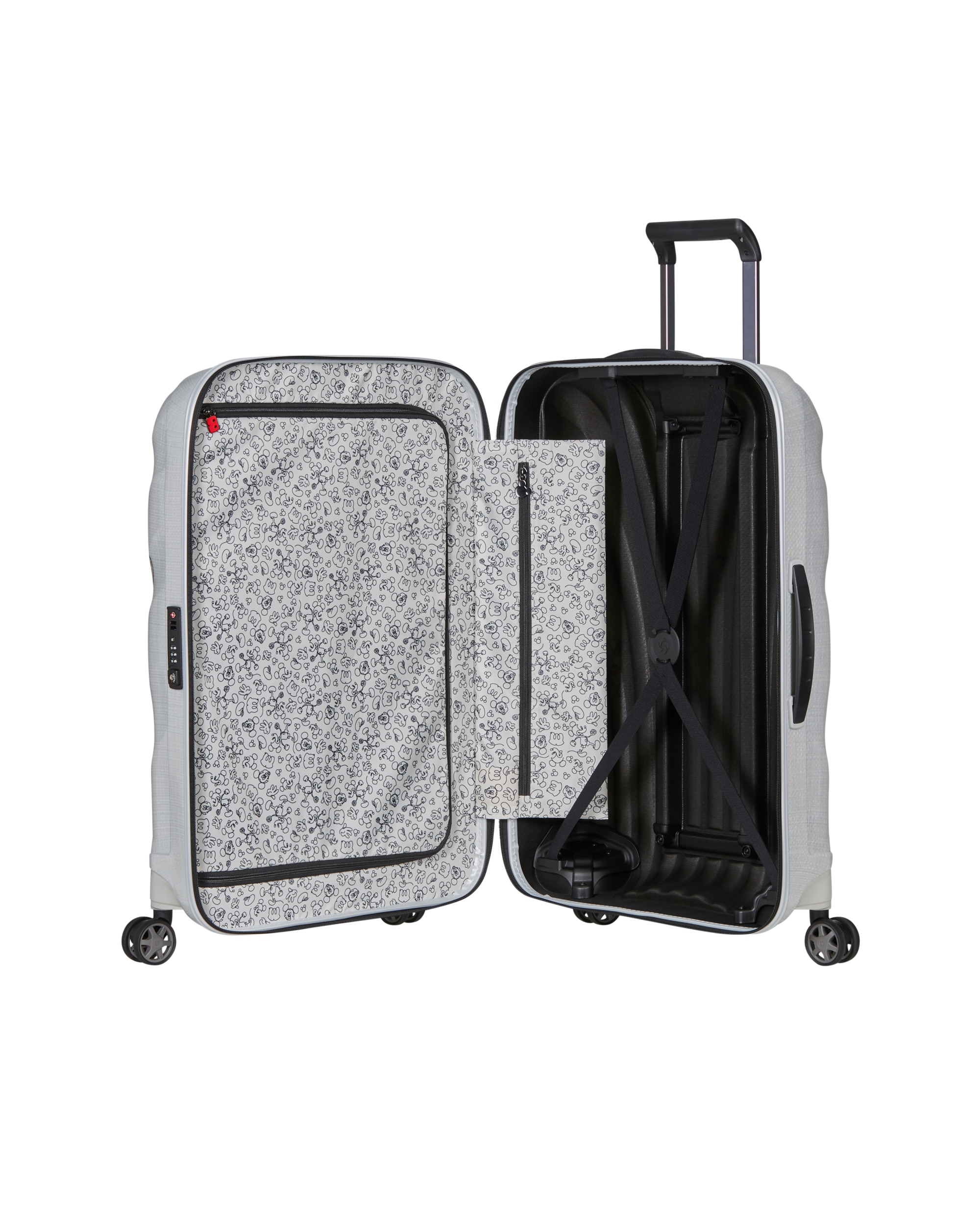Maleta mediana c-lite spinner 69/25 rígida con capacidad de 68 l - Plata Plata-3