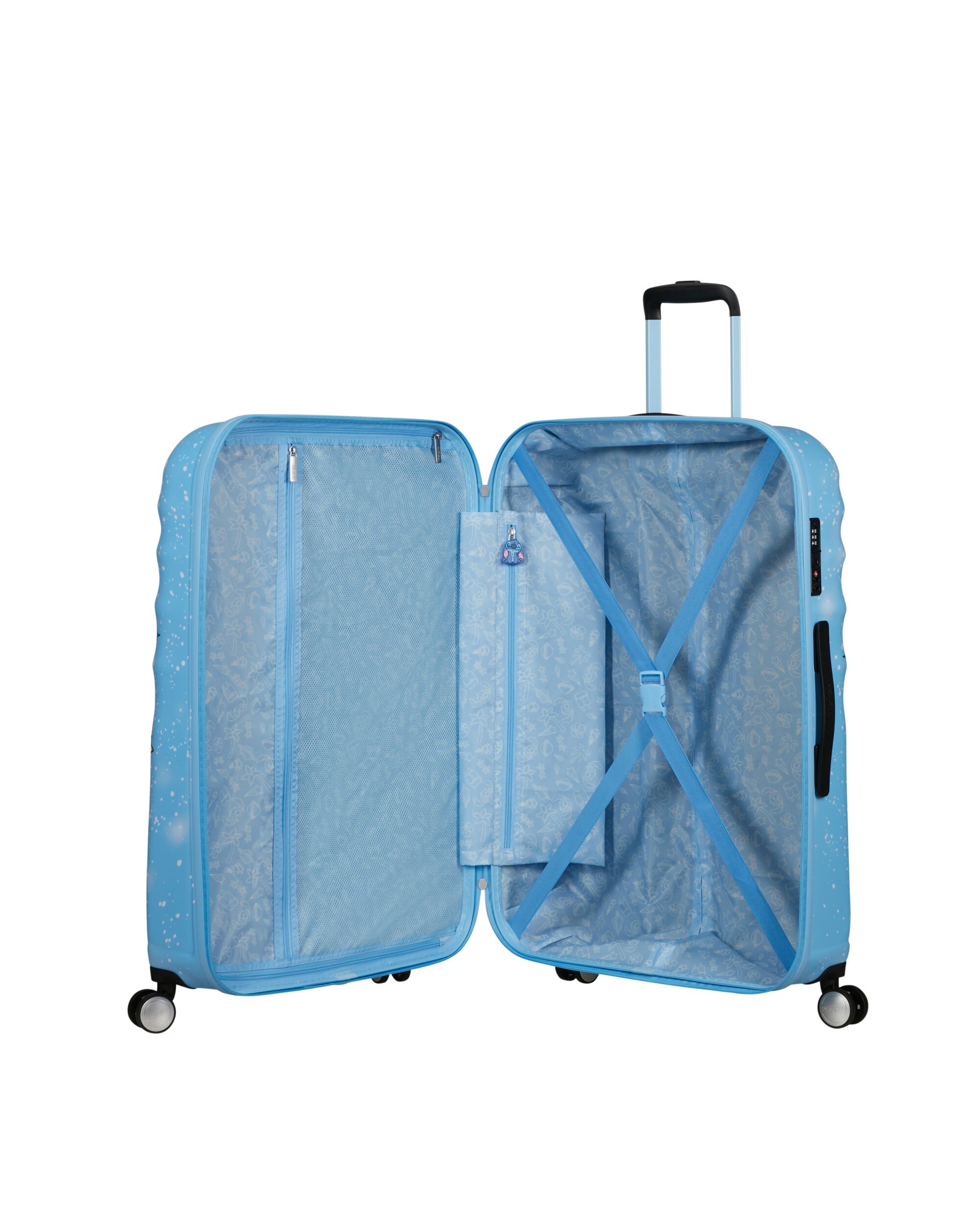 Maleta grande Wavebreaker Disney Spin.77/28 rígida con capacidad de 96 L. - American Tourister - Azul claro Azul claro-3
