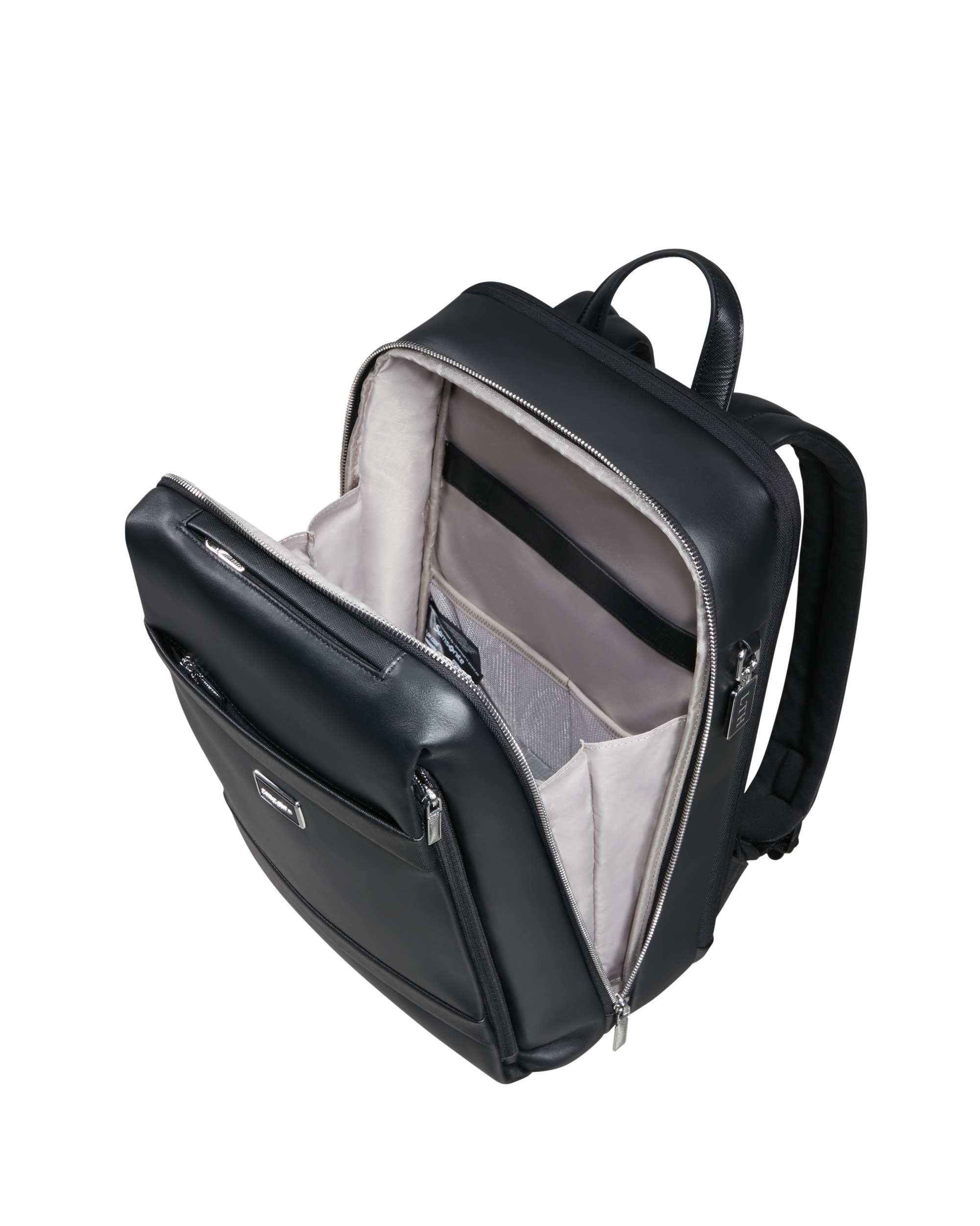 Mochila para portátil de 14,1'' image biz leather blanda con capacidad de 15,5 litros - Samsonite - Negro Negro-3