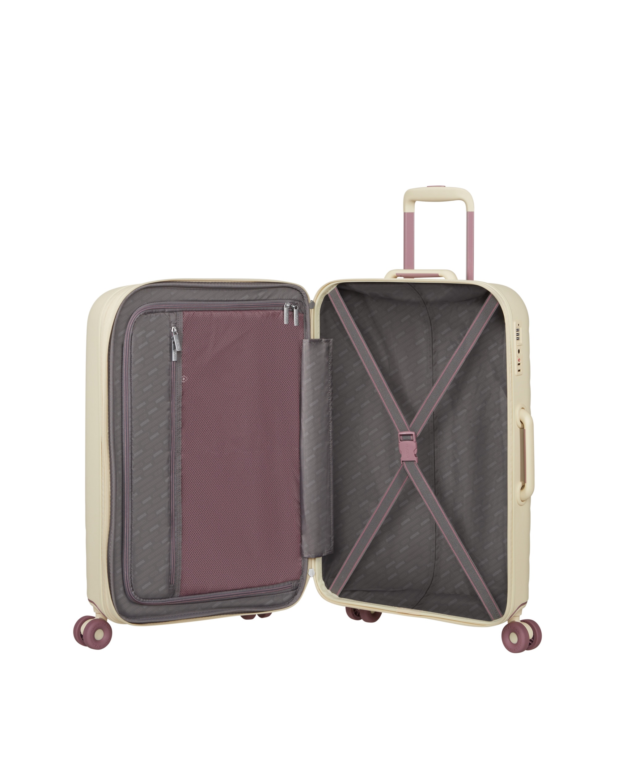 Maleta mediana expandible Neovibe de hasta 74 L - American Tourister - Mostaza Mostaza-3