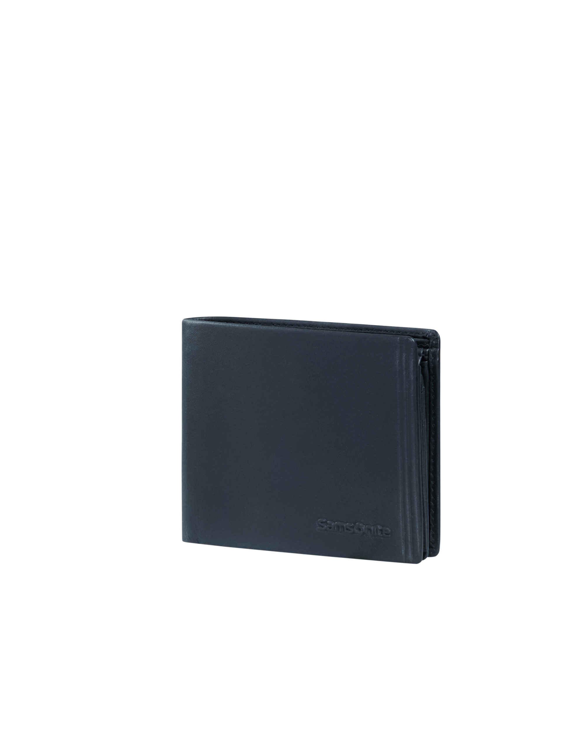 Imagen 0 de Cartera attack 3.0 slg de piel vacuna con 6 ranuras para tarjetas y monedero Azul marino