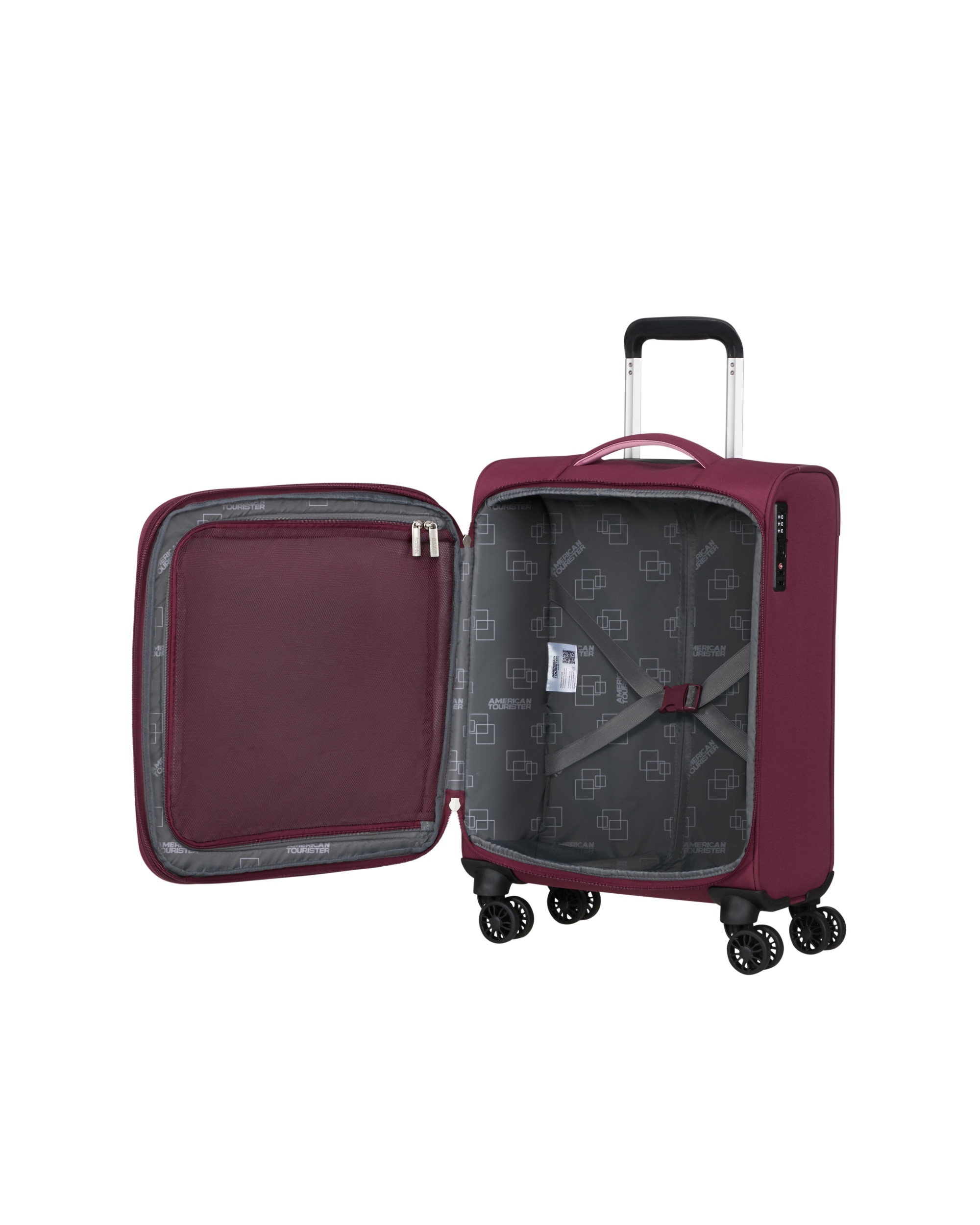 Maleta de cabina expandible cloudider blanda con capacidad hasta 43,5 litros - American Tourister - Malva Malva-3