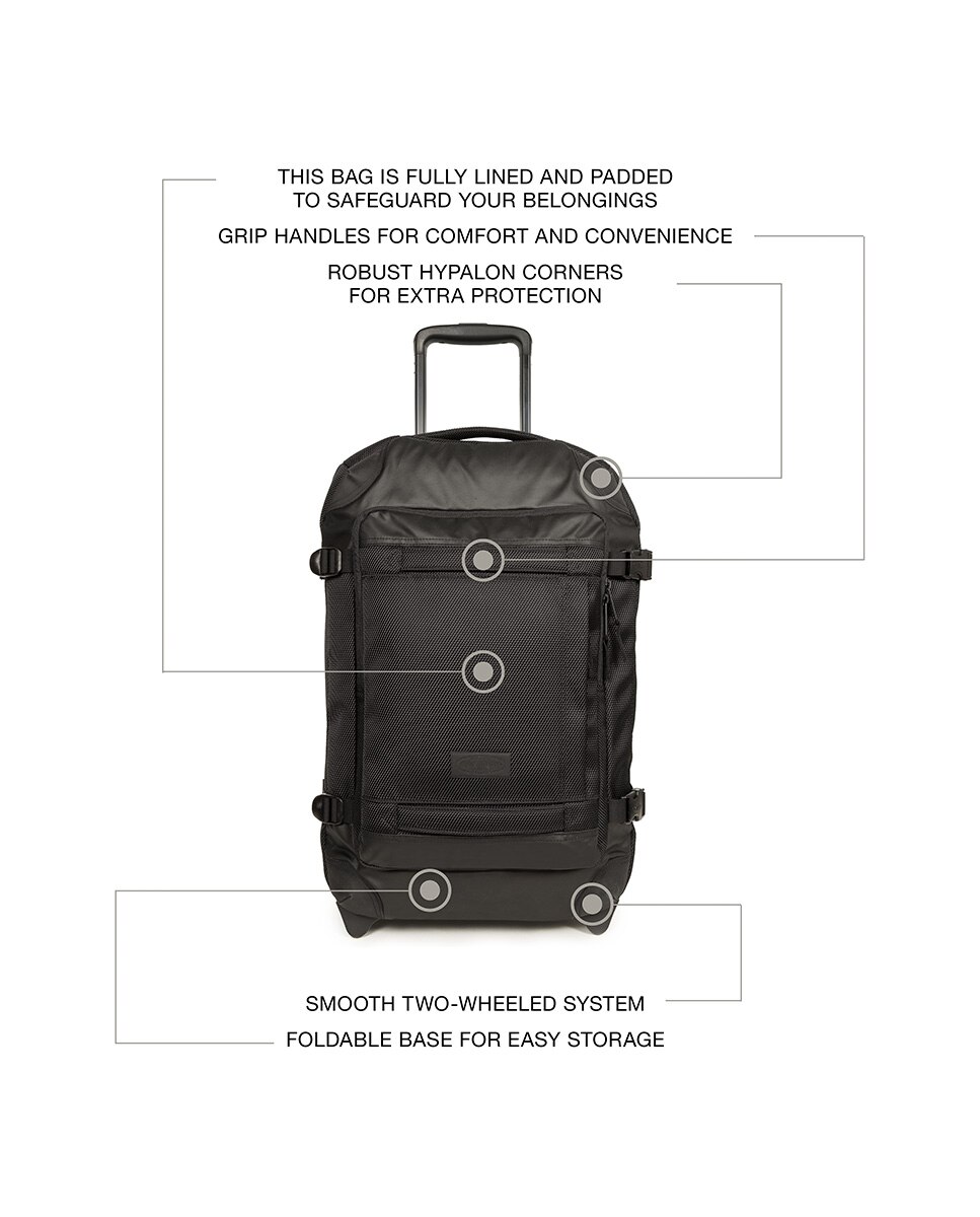 Imagen 8 de Maleta de cabiba tranverz cnnct s blanda con capacidad de 42l - Eastpak - Negro Negro