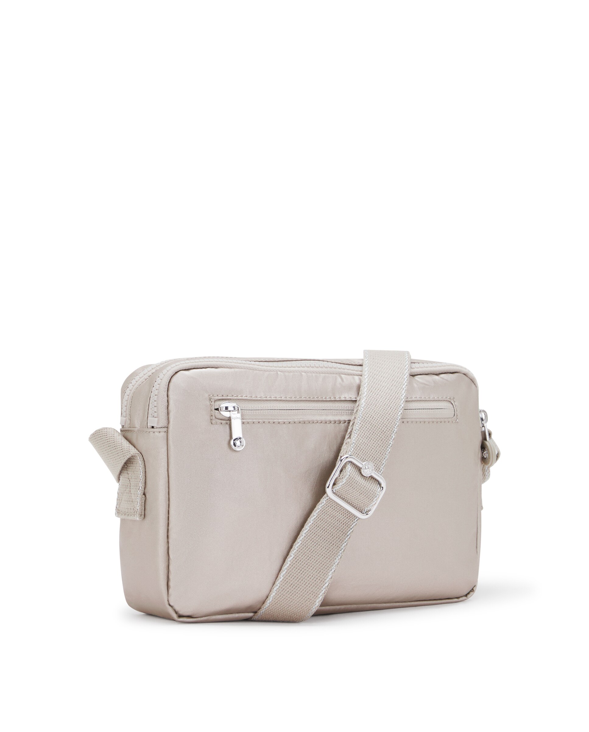 Bandolera de mujer mediana con correa ajustable para el hombro - Kipling - Gris claro Gris claro-4