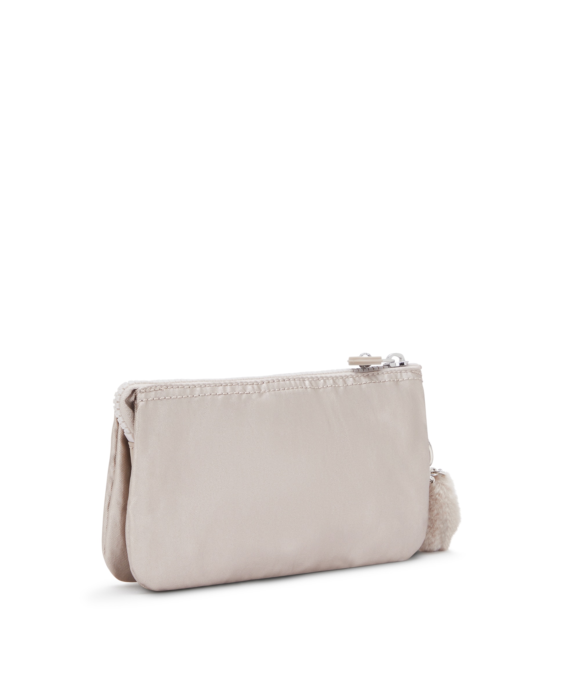 Monedero de mujer grande multiusos con cremallera y llavero - Kipling - Gris claro Gris claro-4