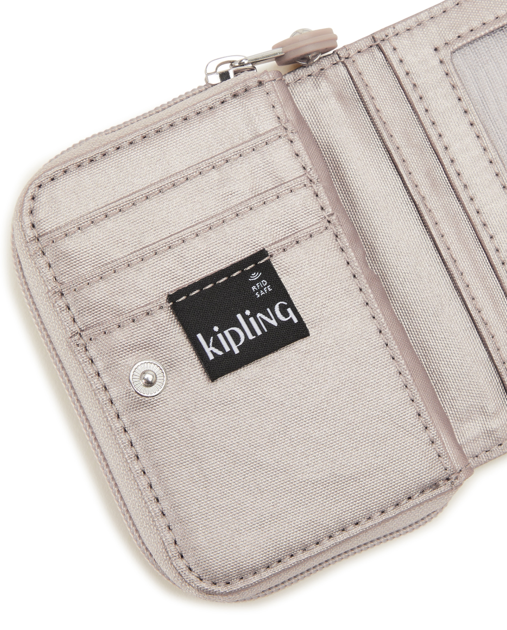 Cartera de mujer pequeña con cremallera - Kipling - Champagne Champagne-5