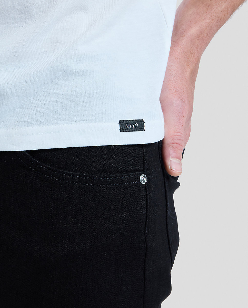 Camiseta sencilla de hombre de manga corta en pack de dos de corte slim - Lee - Blanco Blanco-5