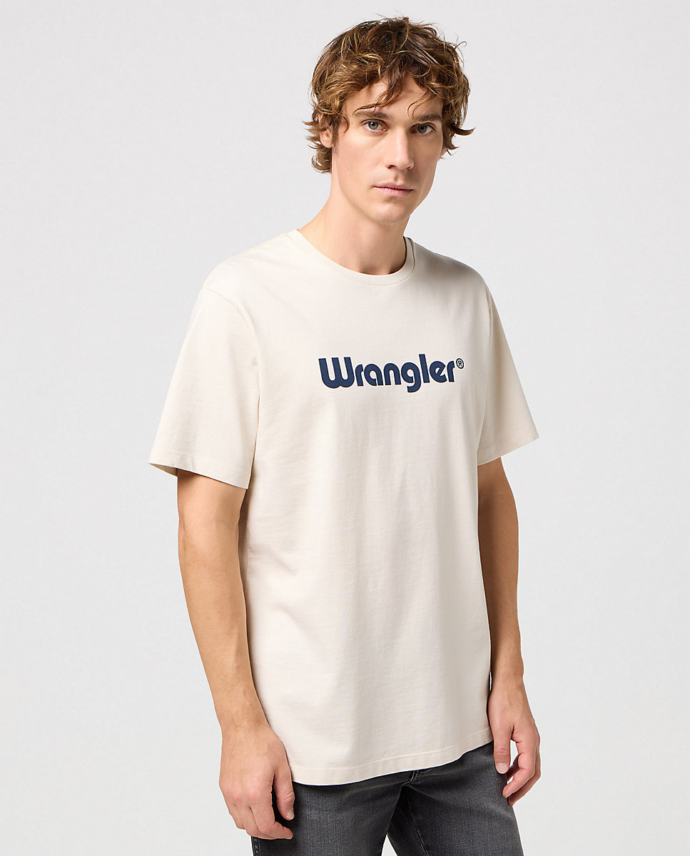 Imagen 0 de Camiseta de hombre en color blanco de manga corta Beige