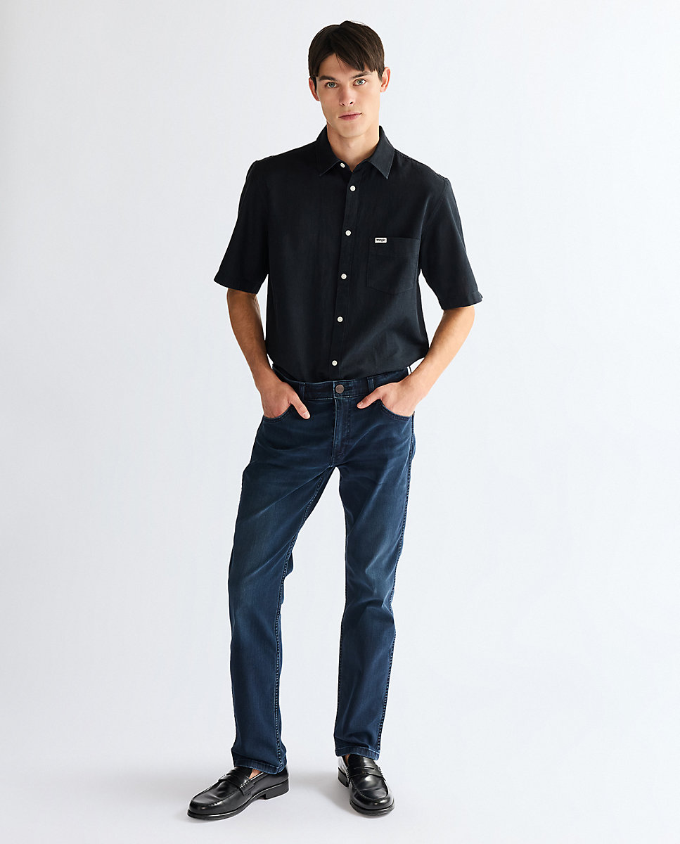 Vaquero greensboro de hombre de tiro medio y pierna recta - Wrangler - Negro Negro-2