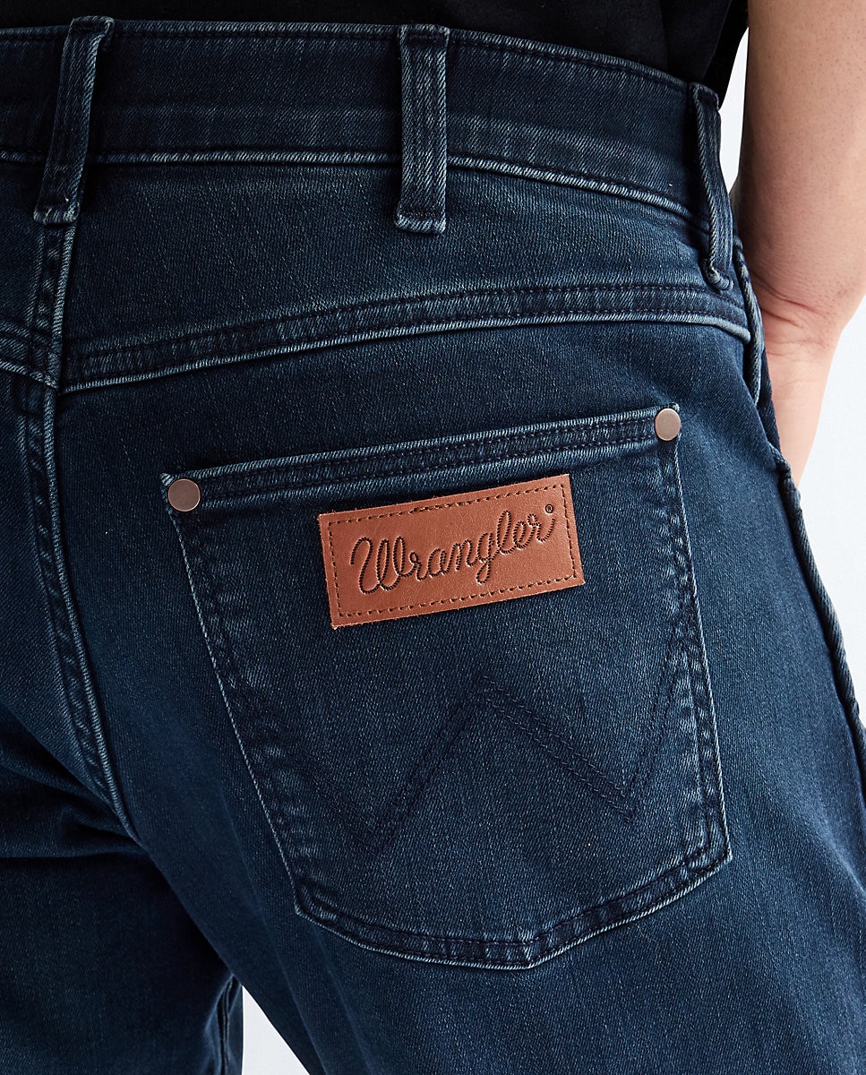 Vaquero greensboro de hombre de tiro medio y pierna recta - Wrangler - Negro Negro-4