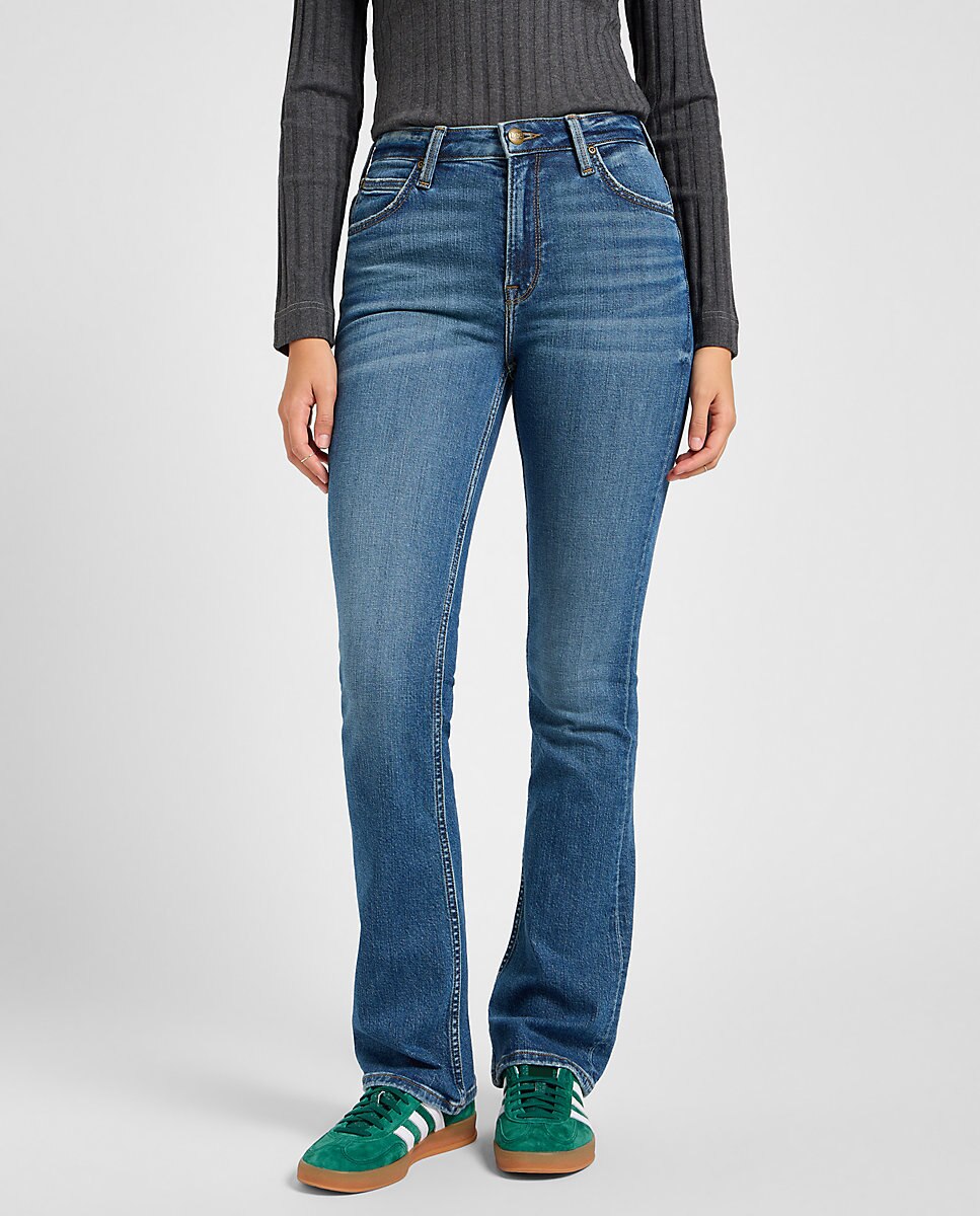 Imagen 0 de Vaquero campana Breese Boot de mujer de tiro alto Azul denim