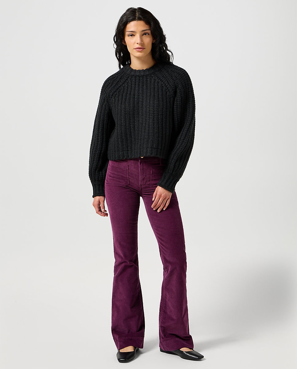 Pantalon de campana de mujer flare de pana