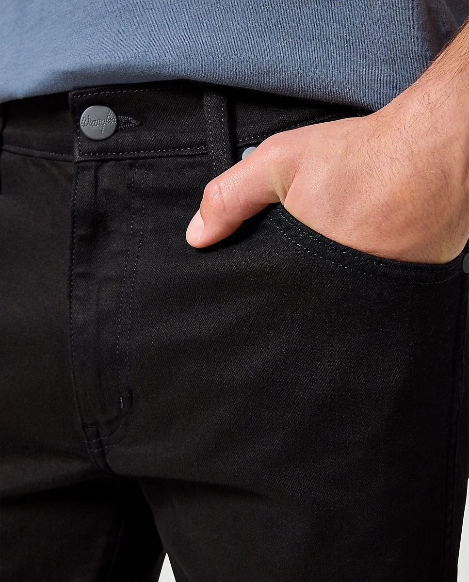 Vaquero de hombre LARSTON de corte slim en color - Wrangler - Negro Negro-4
