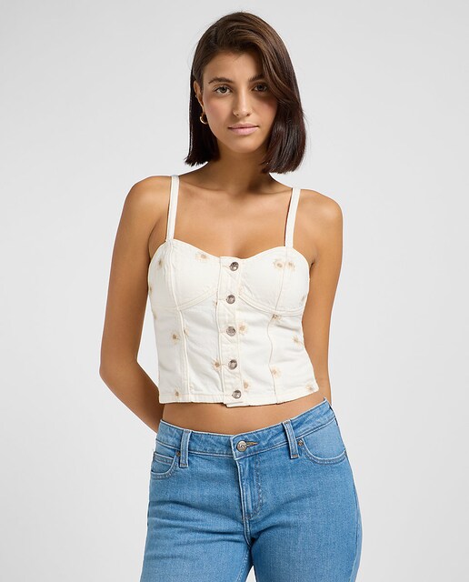 Imagen 0 de Top de mujer cropped con tirantes