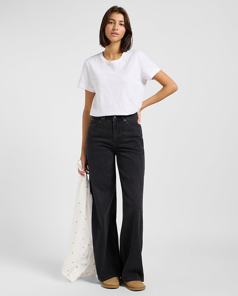 Vaquero campana Stella A Line de Mujer de pierna larga y cintura alta - Lee - Negro Negro-3
