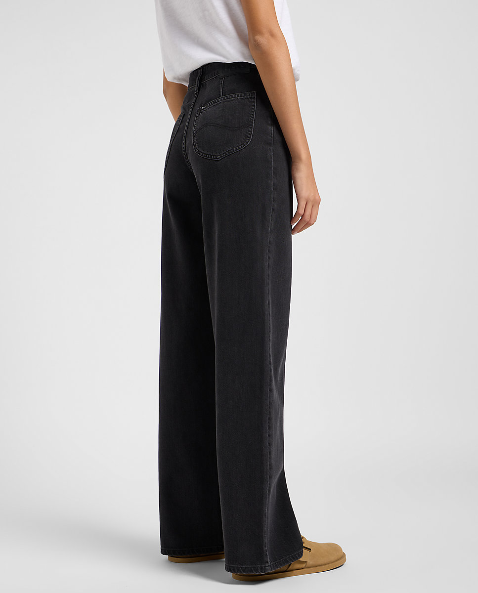 Vaquero campana Stella A Line de Mujer de pierna larga y cintura alta - Lee - Negro Negro-4