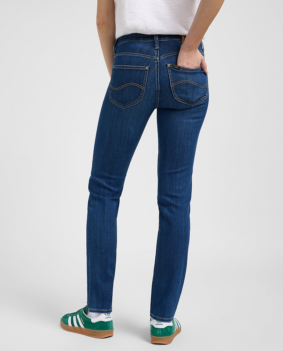 Vaquero pitillo Elly de mujer de tiro alto - Lee - Azul denim Azul denim-2