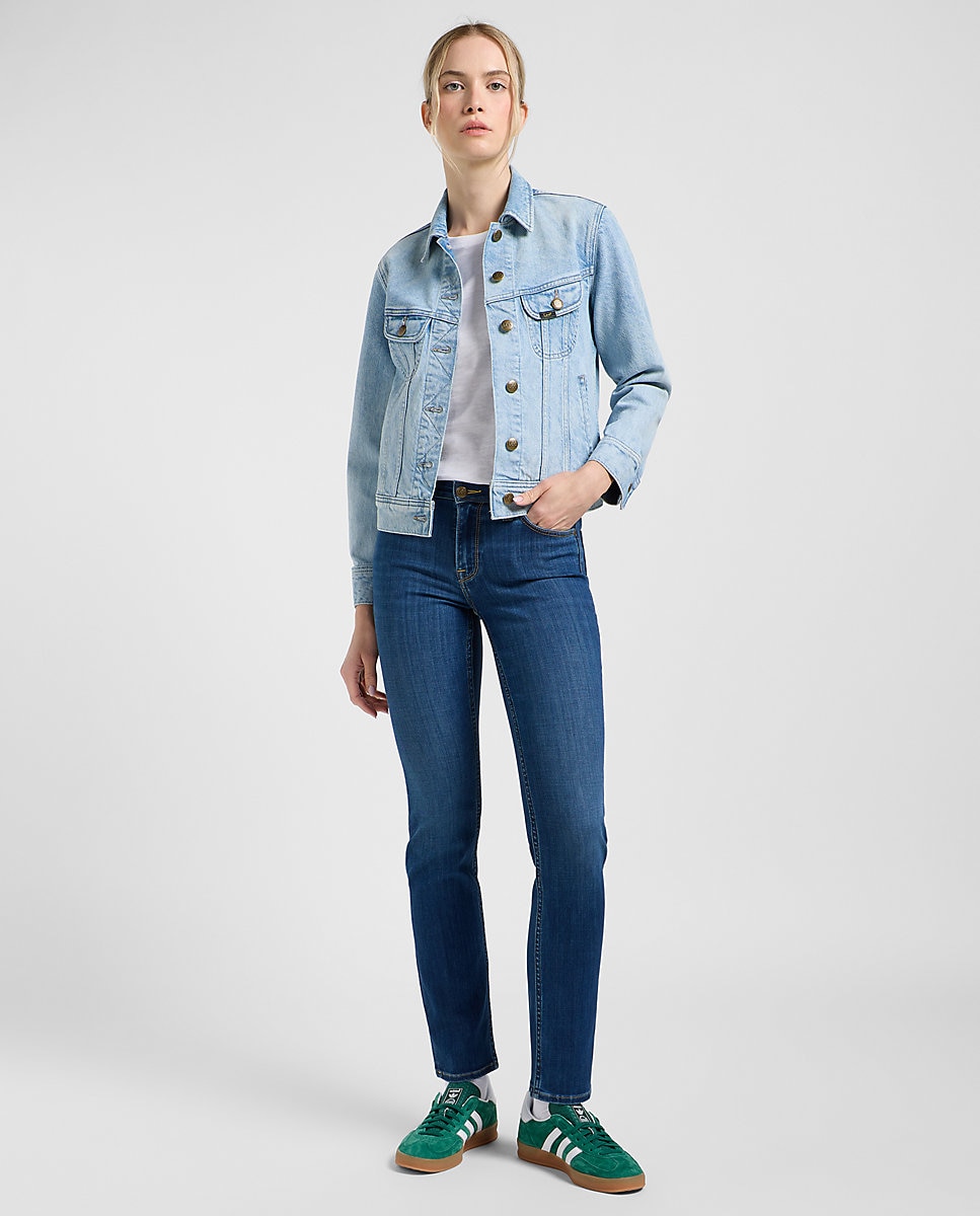 Vaquero pitillo Elly de mujer de tiro alto - Lee - Azul denim Azul denim-3