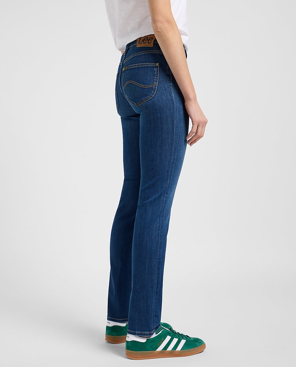 Vaquero pitillo Elly de mujer de tiro alto - Lee - Azul denim Azul denim-4