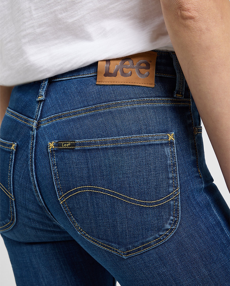 Vaquero pitillo Elly de mujer de tiro alto - Lee - Azul denim Azul denim-5