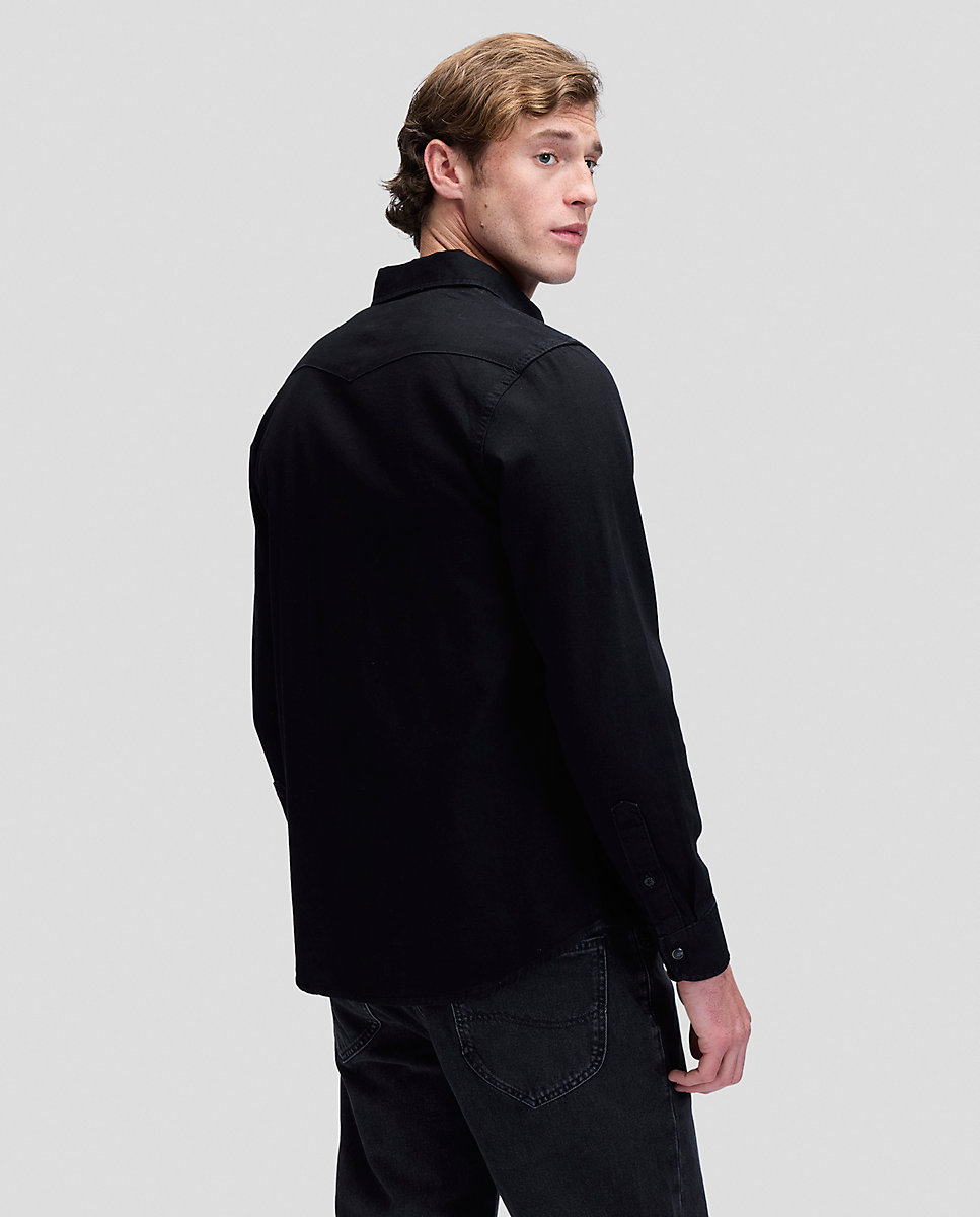Camisa vaquera de hombre de manga larga - Lee - Negro Negro-2