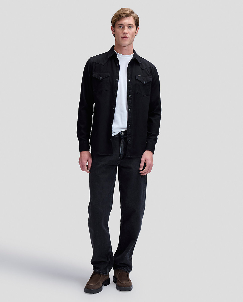 Camisa vaquera de hombre de manga larga - Lee - Negro Negro-3
