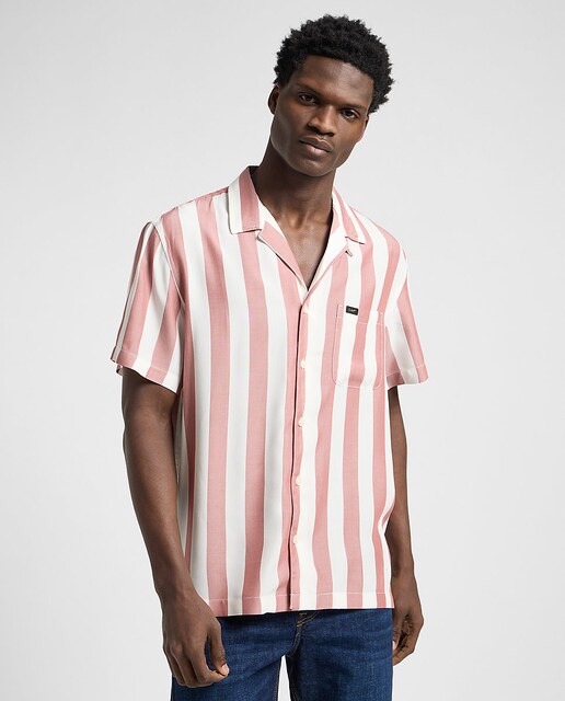 Imagen 0 de Camisa de hombre de manga larga en rosa