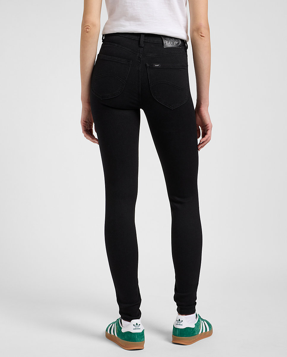 Vaquero Scarlett High de Mujer de corte pitillo y cintura alta - Lee - Negro Negro-2