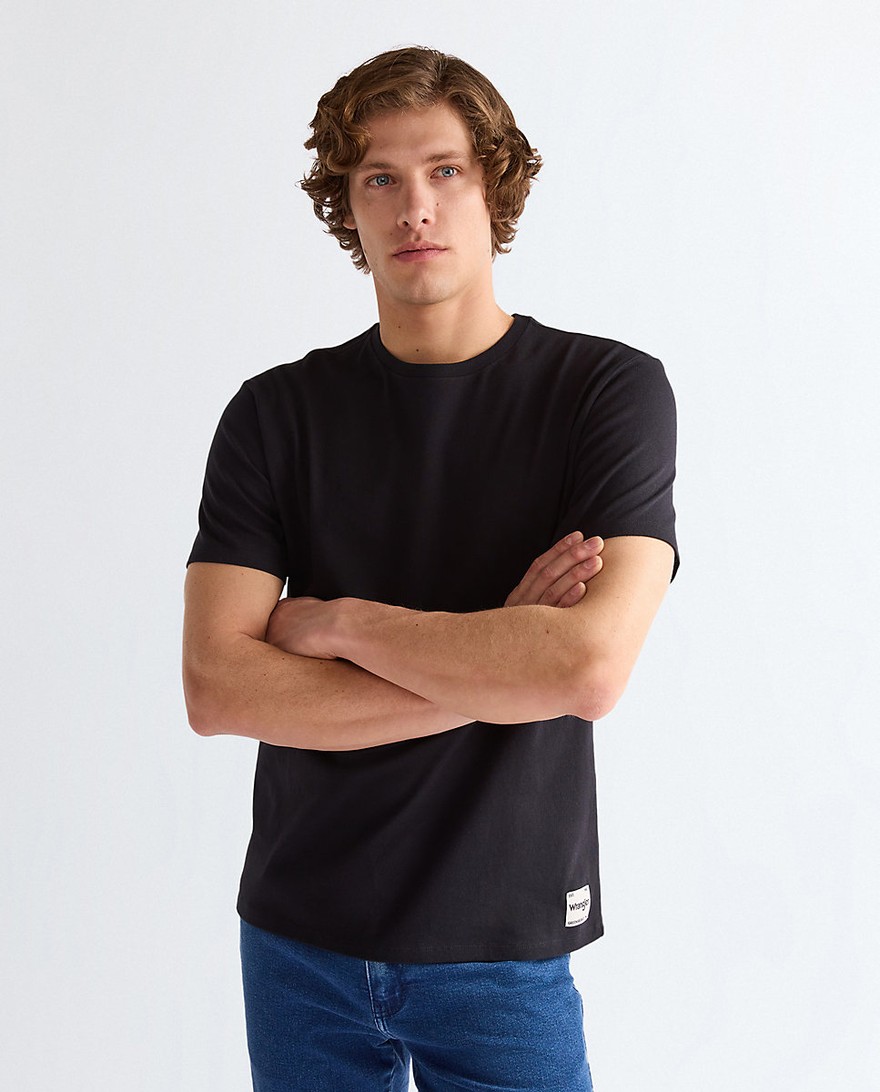 Imagen 0 de Camiseta de hombre de corte relaxed Negro