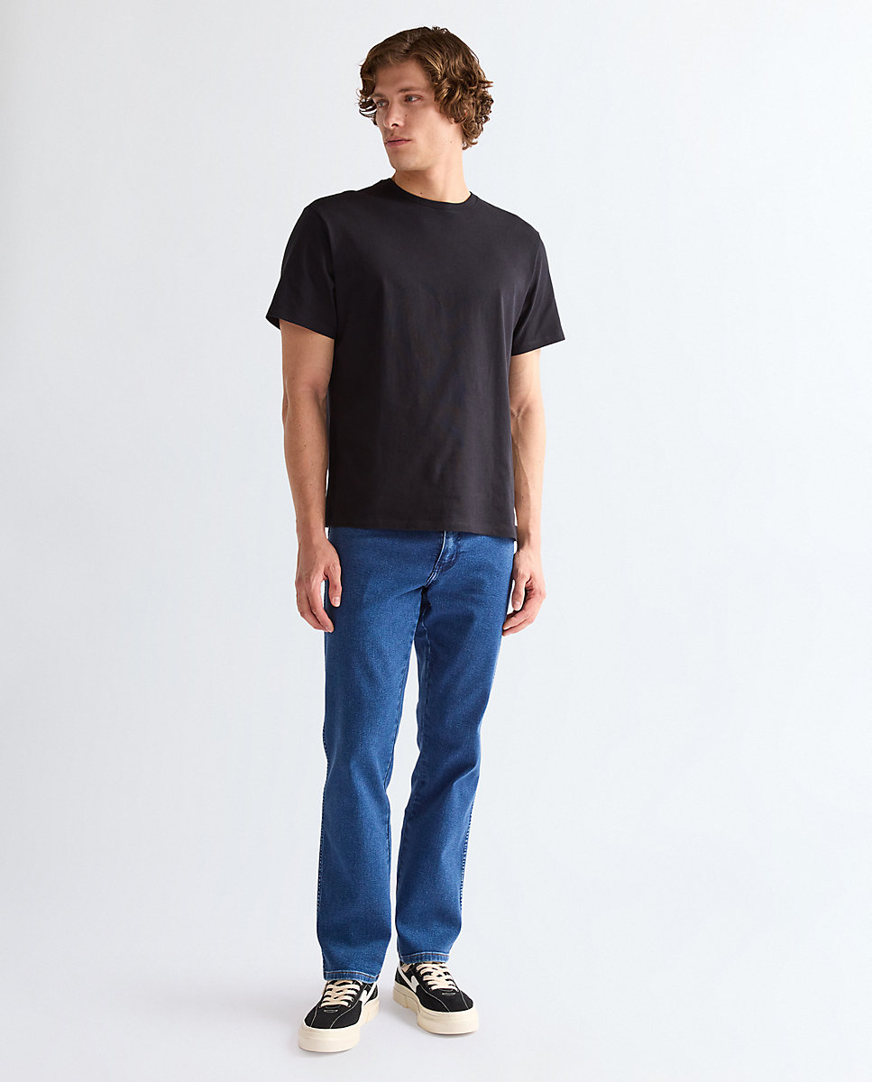 Camiseta de hombre de corte relaxed - Wrangler - Negro Negro-2