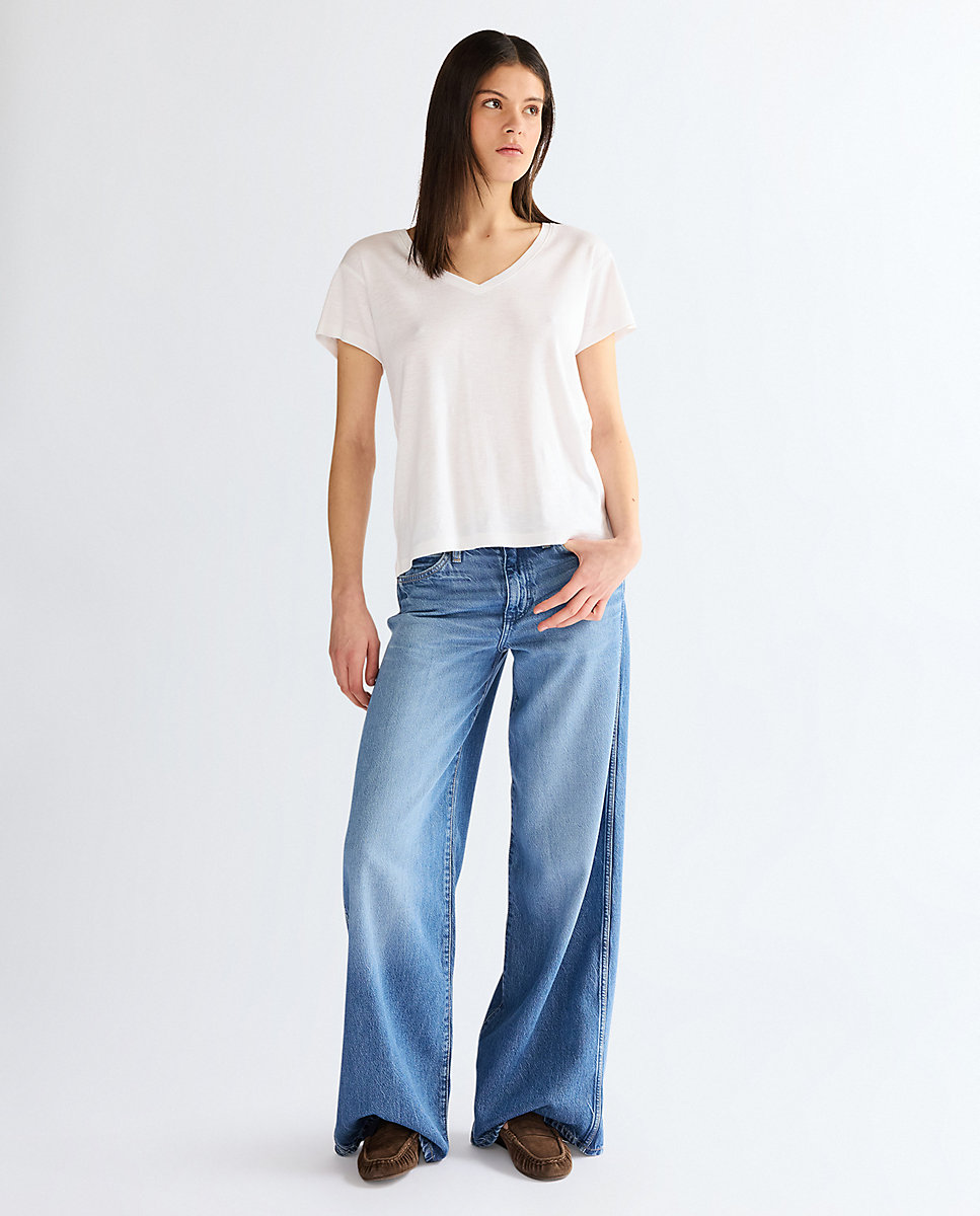 Vaquero ancho world wide de mujer de corte wide leg - Wrangler - Azul Azul-2